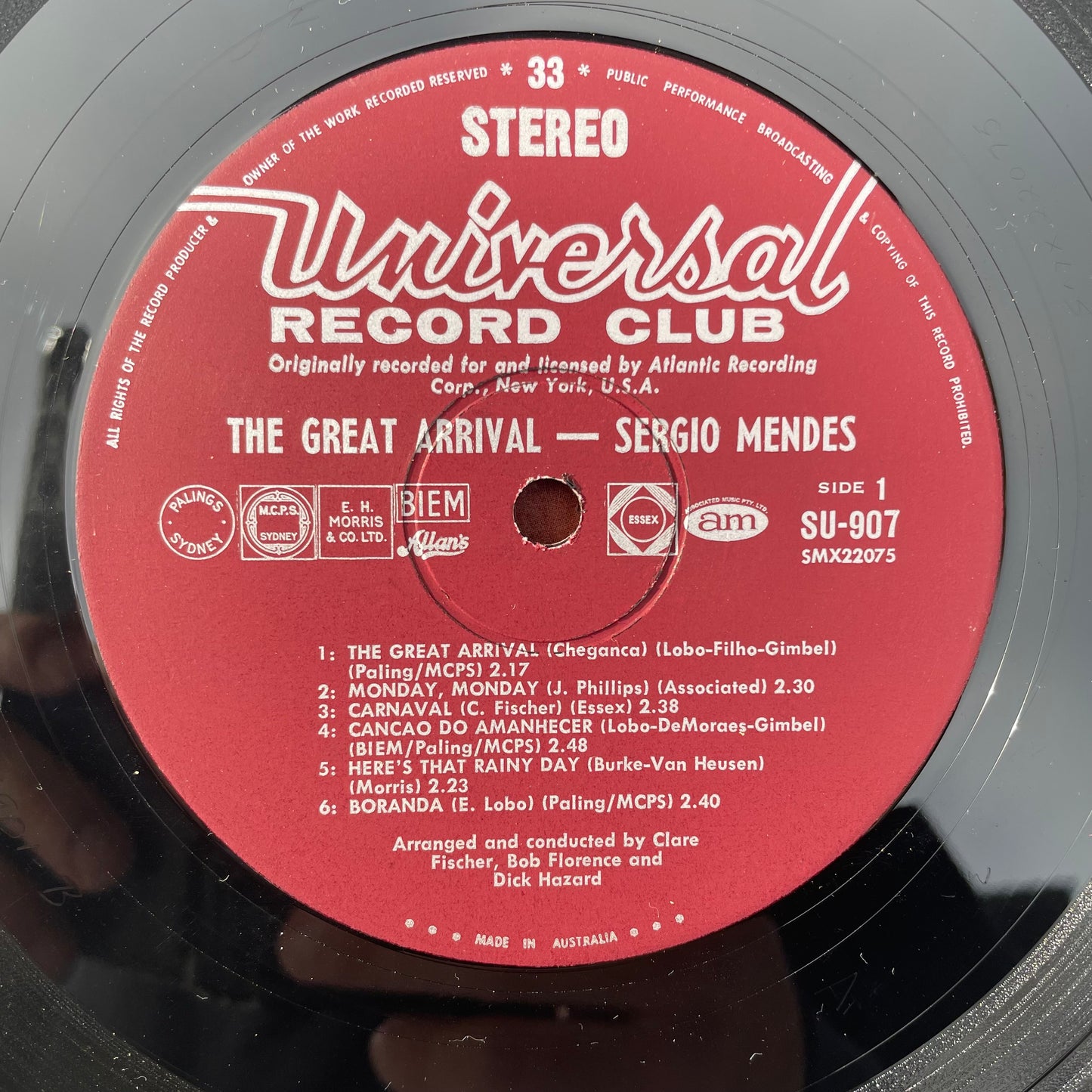 Vinyl Record LP Sergio Mendes The Great Arrival