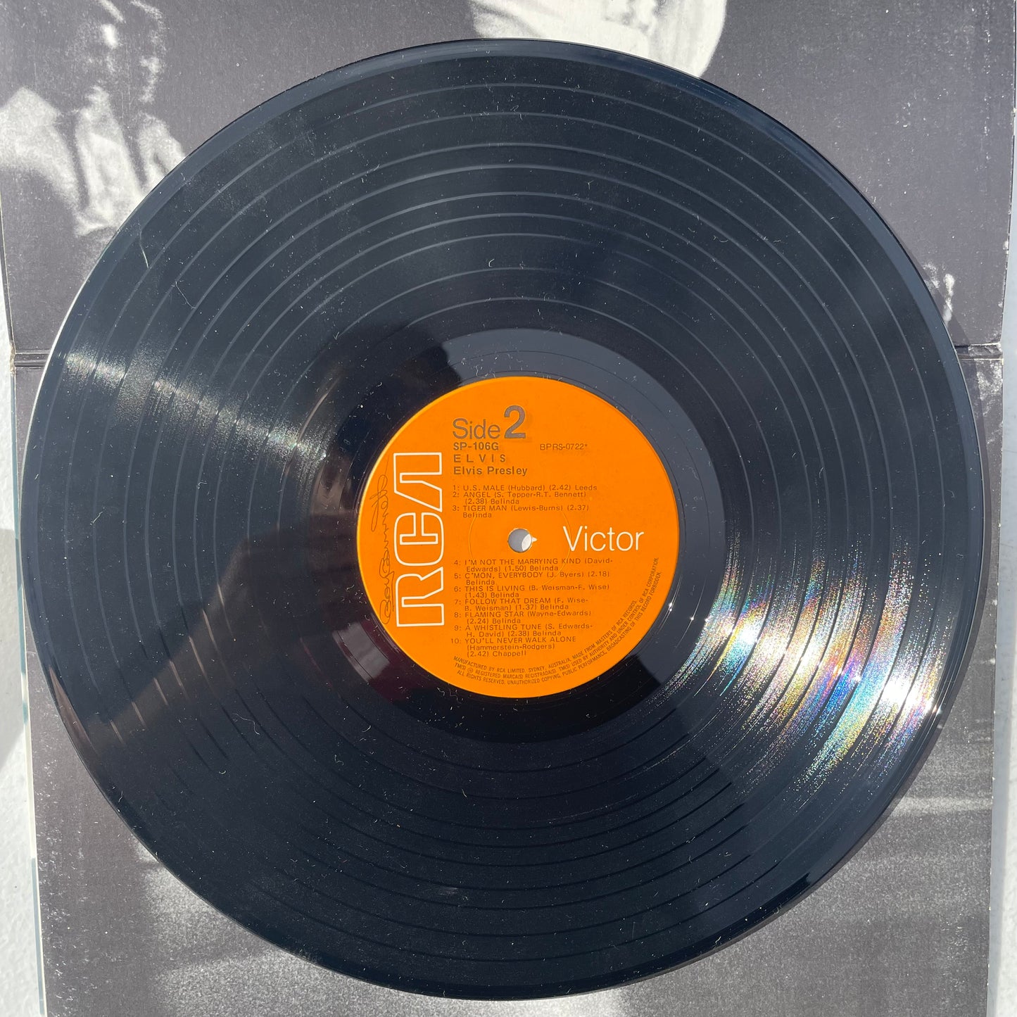 Vinyl Record LP Elvis Presley Elvis 1972