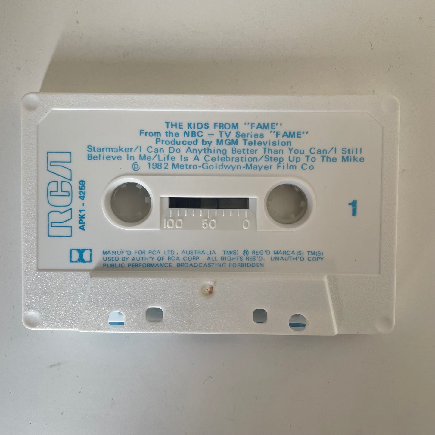 Tape Cassette The Kids of Fame 1982