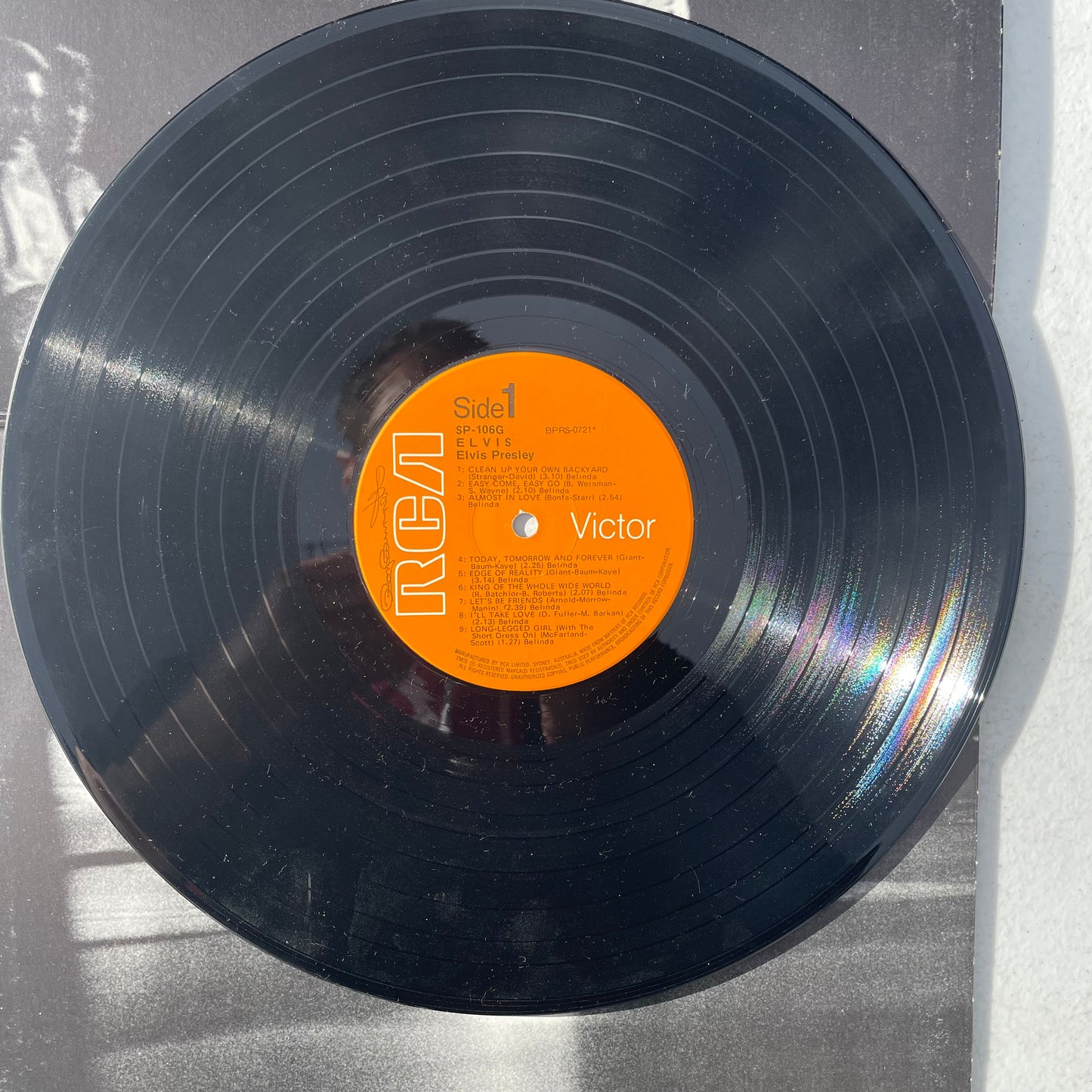 Vinyl Record LP Elvis Presley Elvis 1972