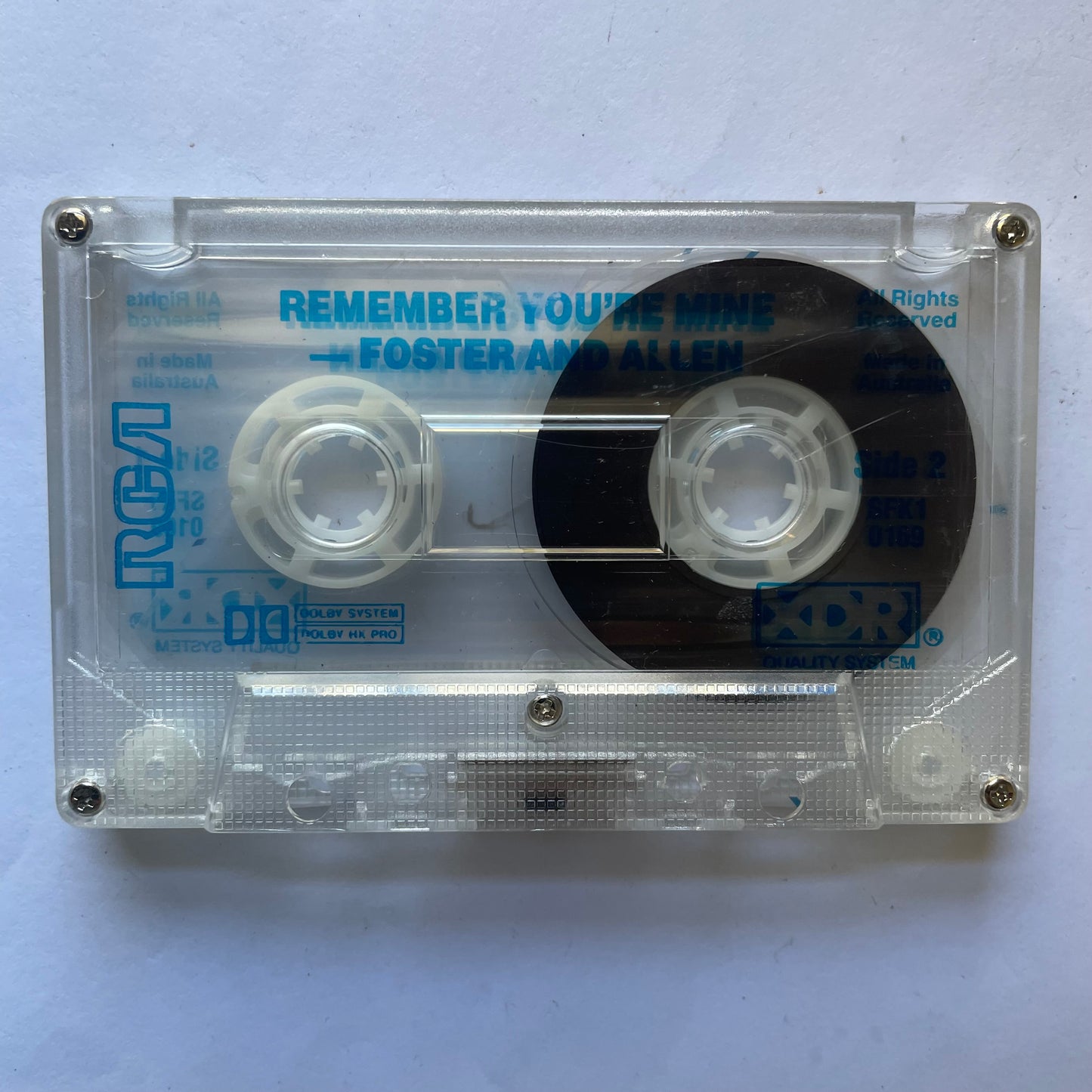 Tape Cassette Foster & Allen remember you are mine side 1