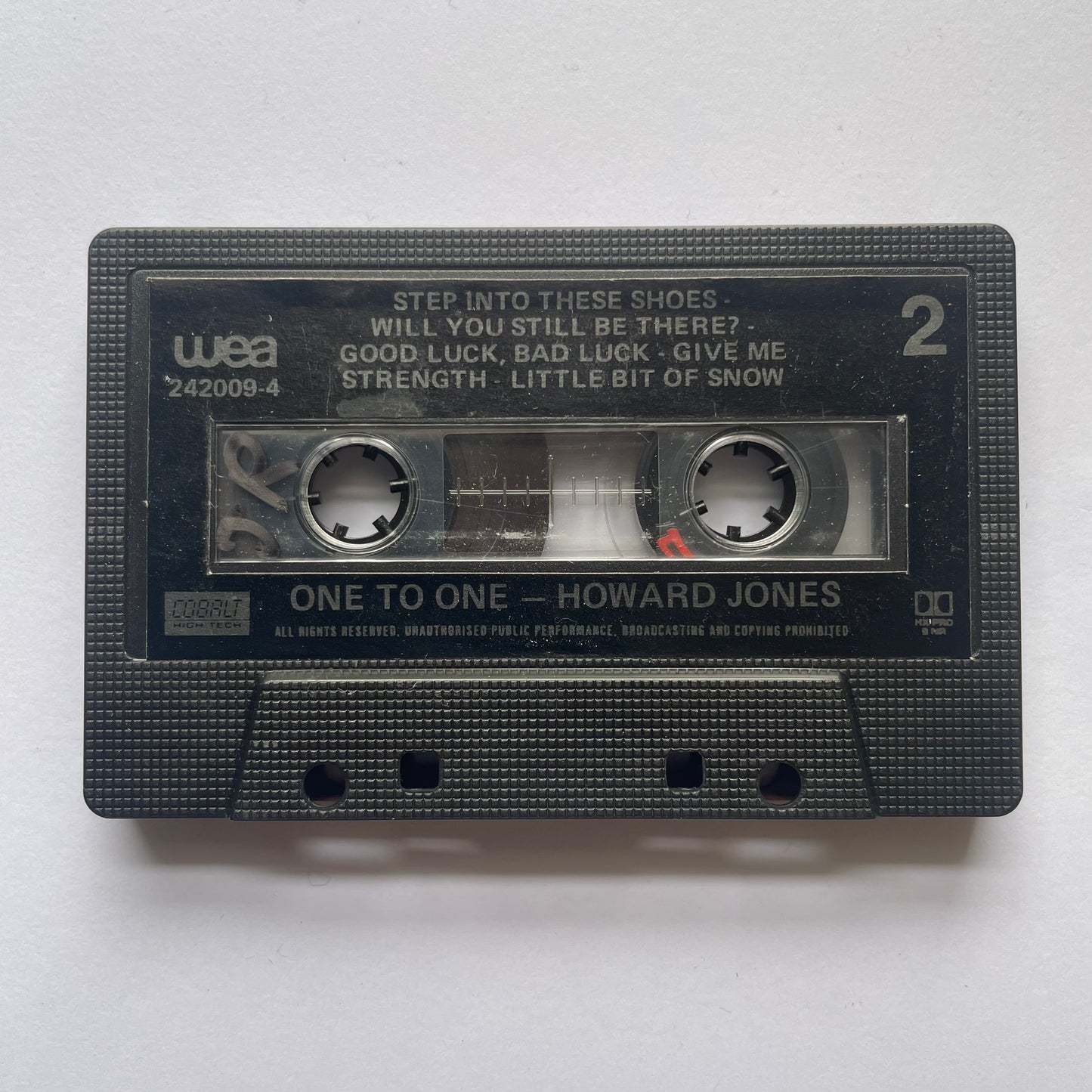Tape Cassette Howard Jones to one side 2