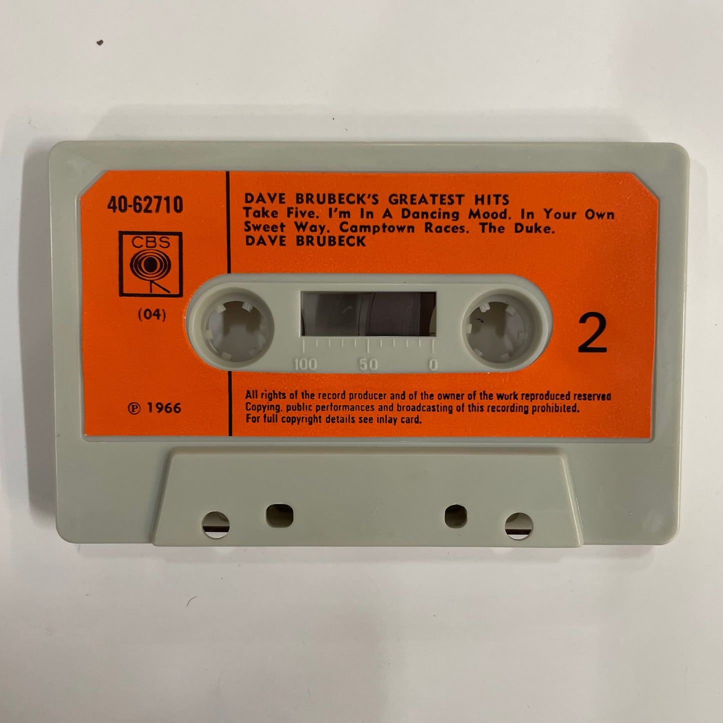 Tape Cassette Dave Brubeck Greatest Hits 1966