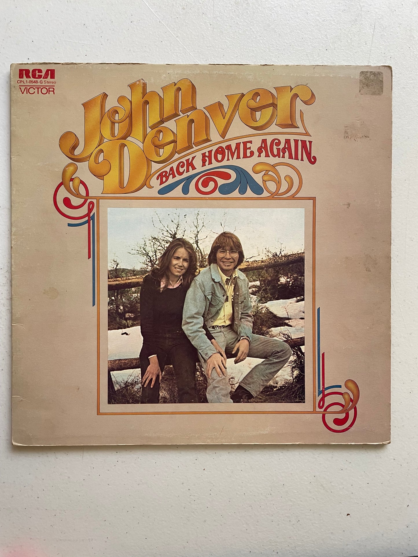 Vinyl Record John Denver Back Home Again 1974