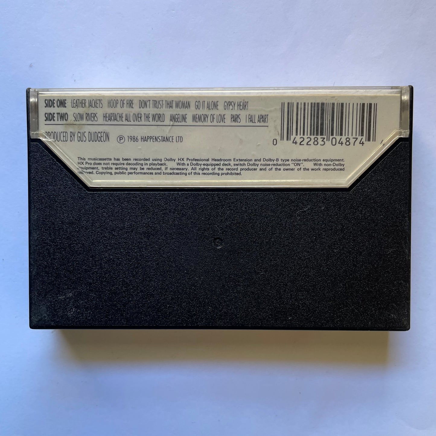 Tape Cassette Elton John Leather Jackets back