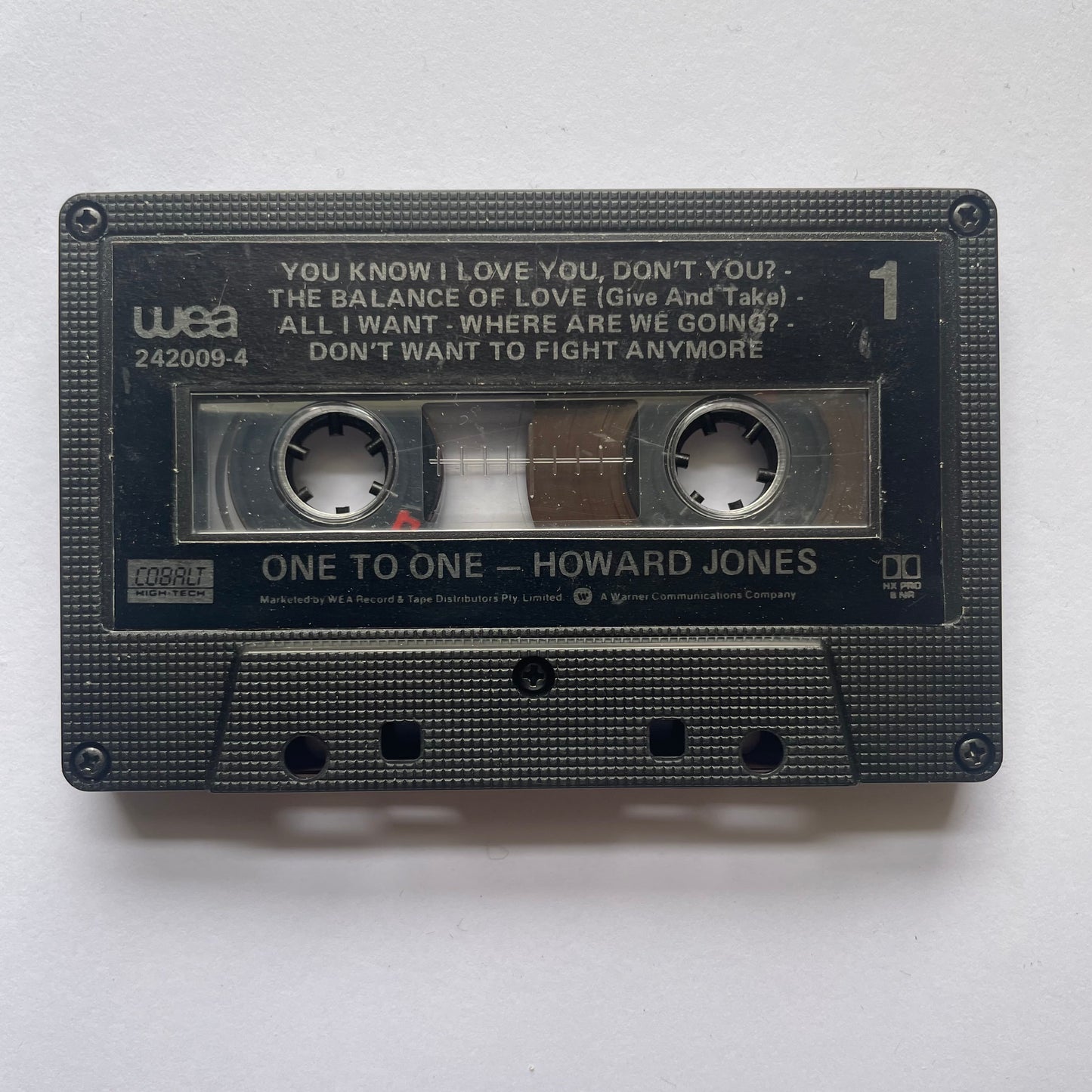 Tape Cassette Howard Jones to one side one