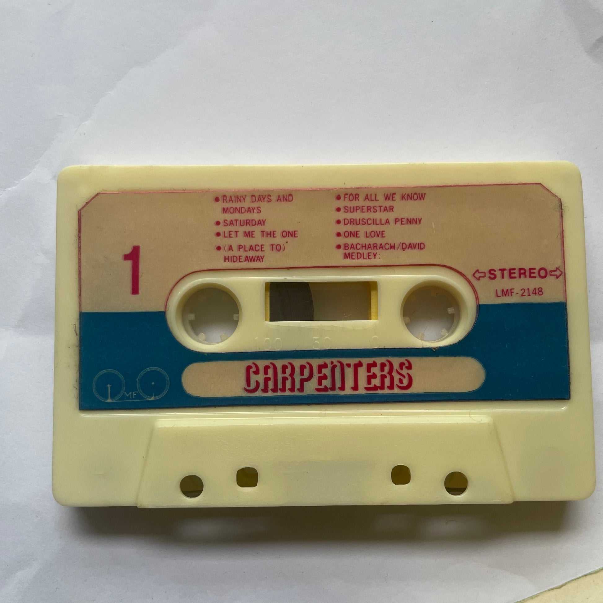 Tape Cassette Carpenters side 1 