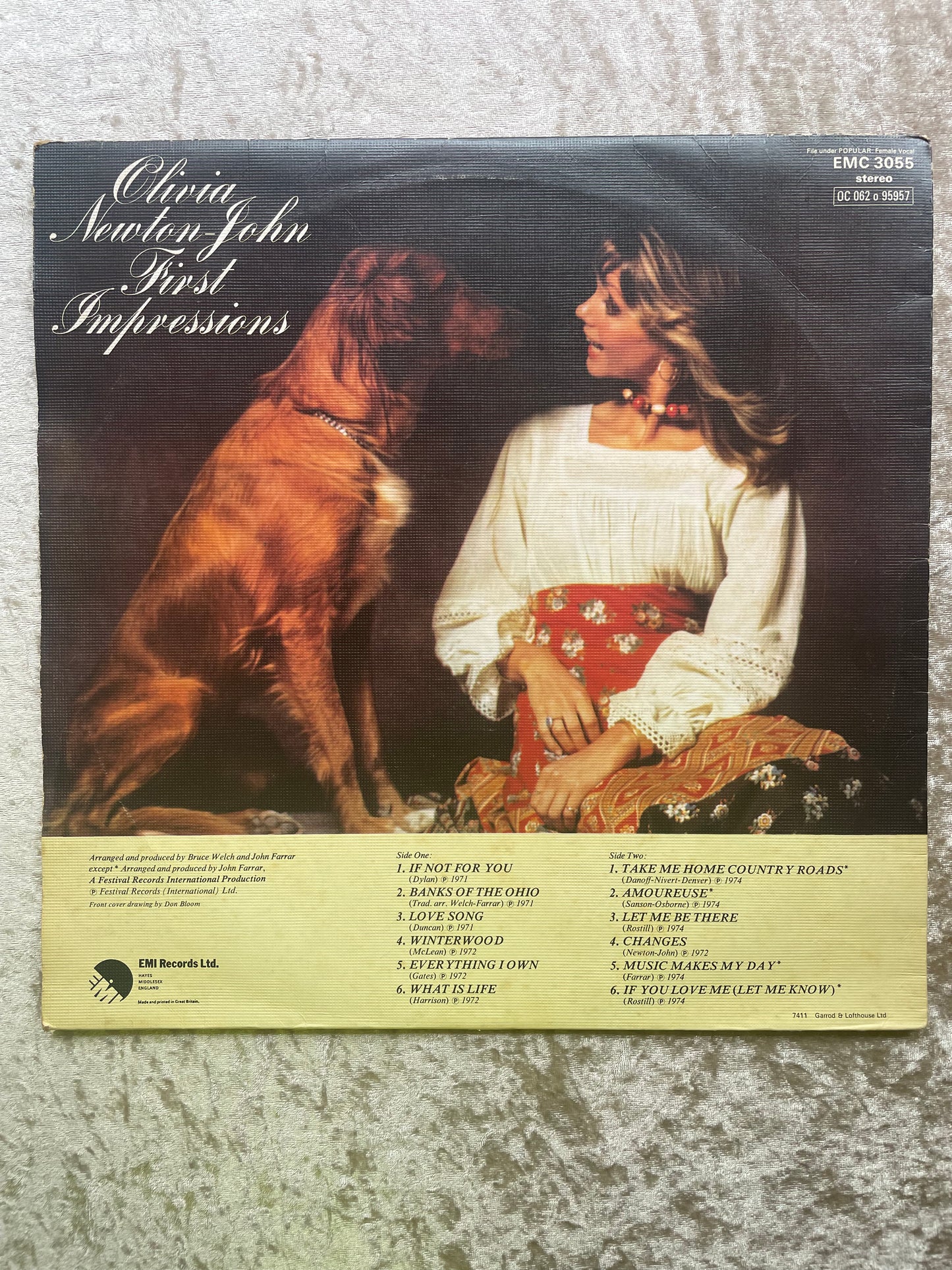 Vinyl Record LP Olivia Newton John First Impression 1974