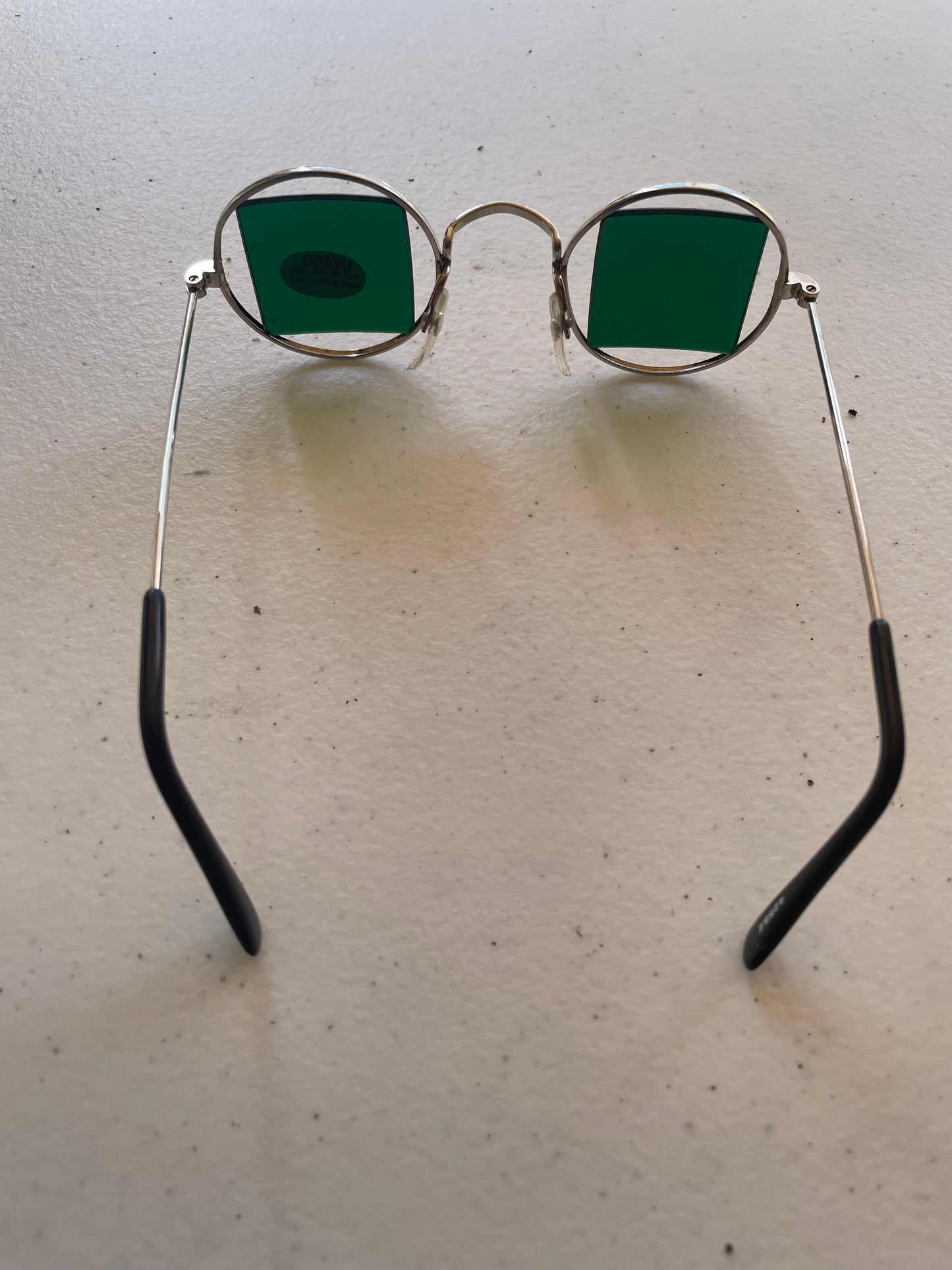 Vintage Sunglassess Squared Green Lenses