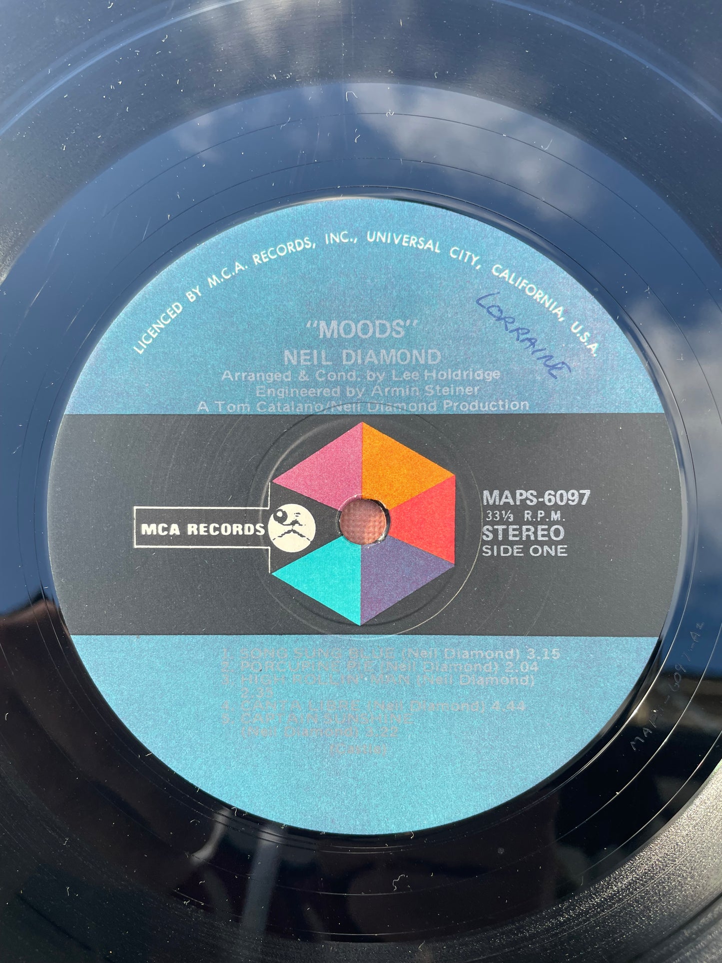 Vinyl Record LP Neil Diamonds Moods 1972