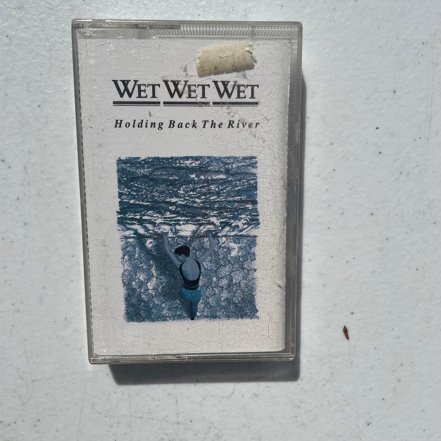 Tape Cassette Wet Wet  Holding Back the River 1989