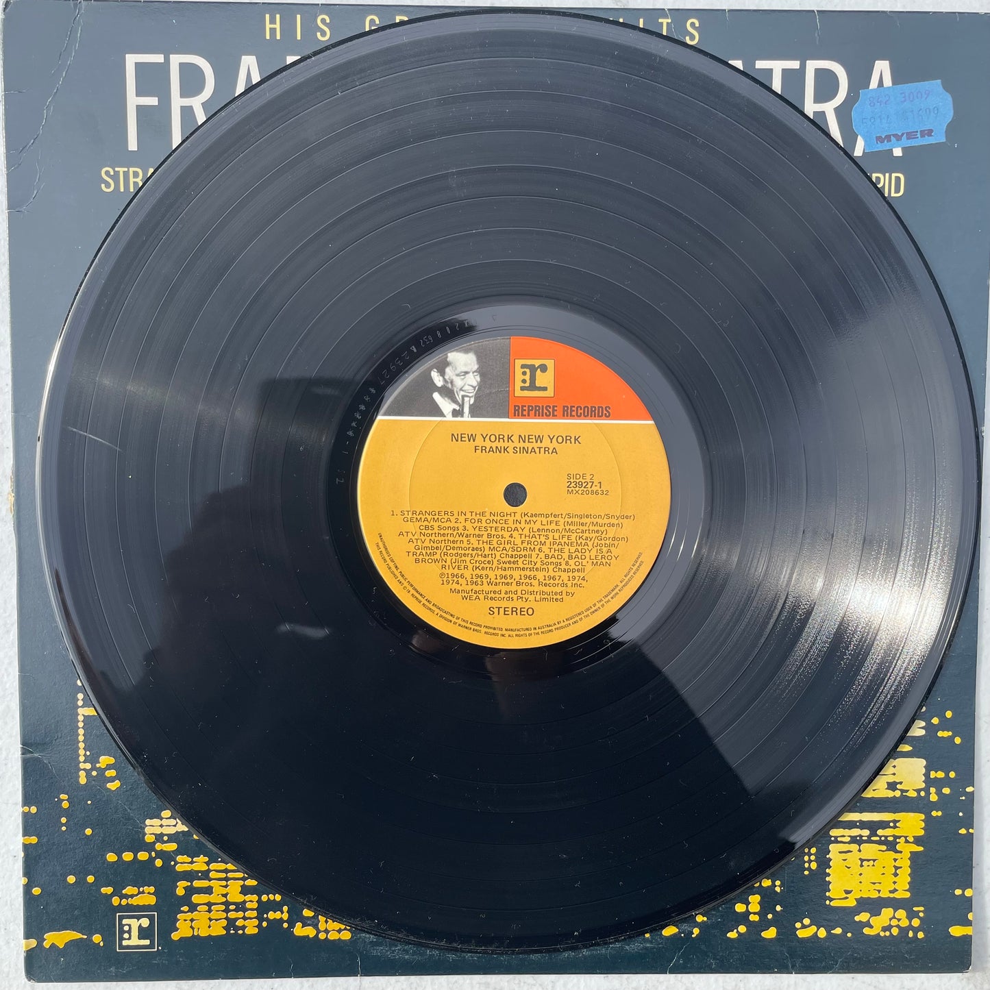 Vinyl Records LP Frank Sinatra New York New York