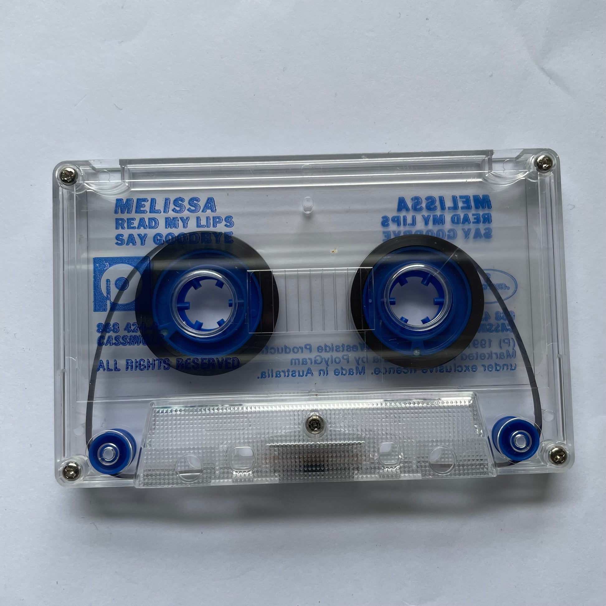 Tape Cassette Melissa Read My Lips