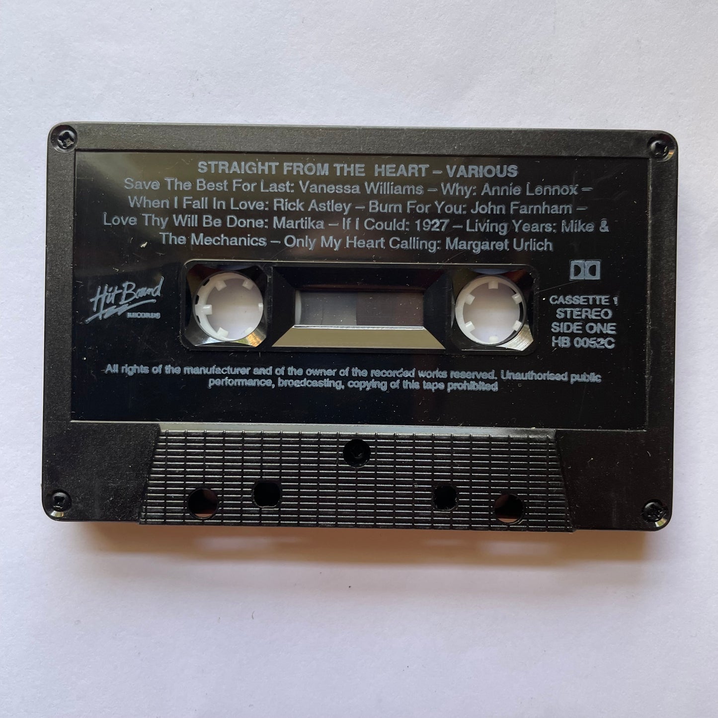 Tape Cassette Straight From The Heart side 3 
