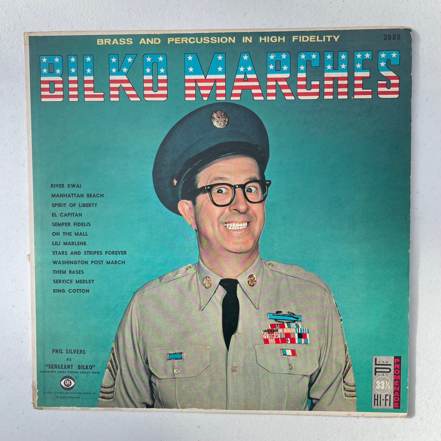 Vinyl Record LP Phil Silver Bilko Marches 1958