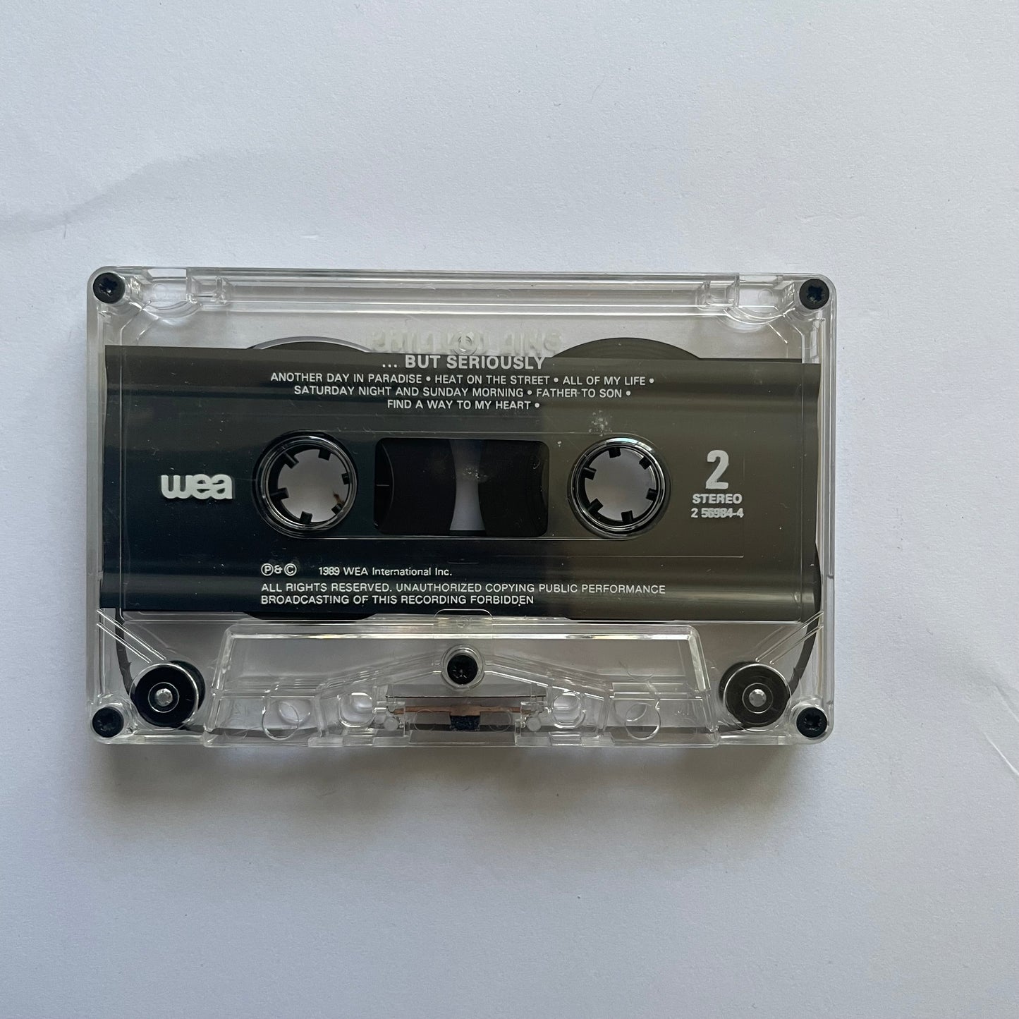 Tape Cassette Phil Collins But Seriously 1989