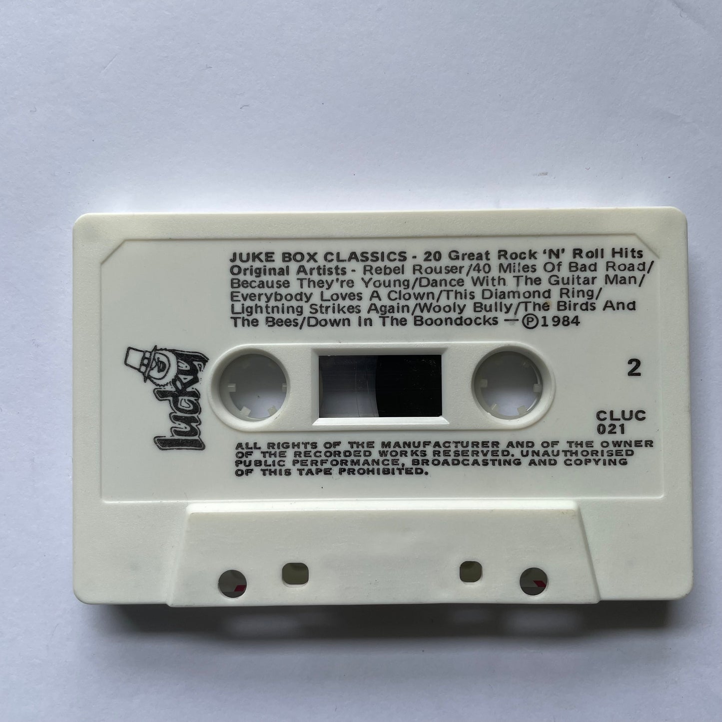 Tape Cassette Juke Box Classics 20 Greats Rock ‘n’ Roll Classics side 2 