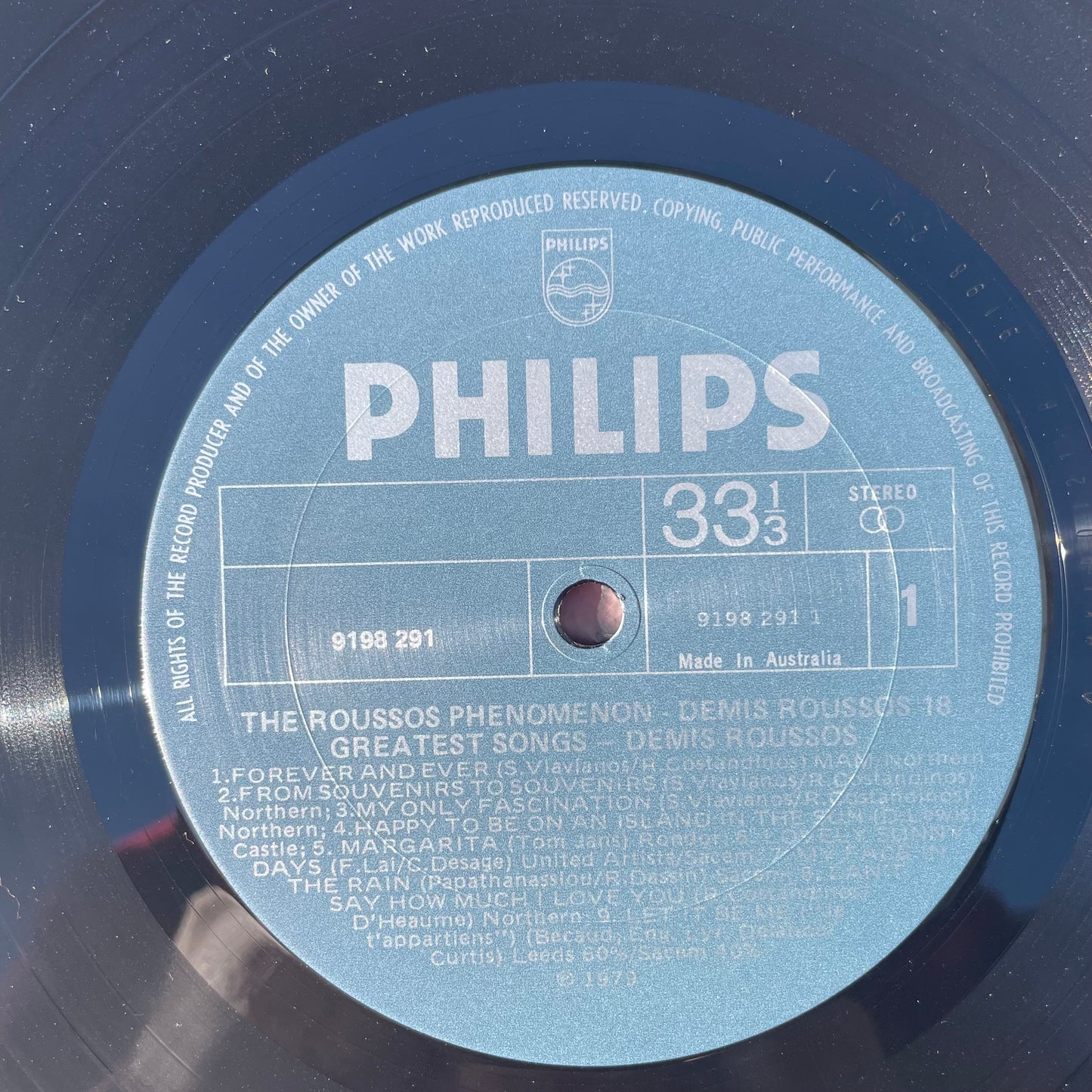 Vinyl Record LP The Roussos Phenomenon 1979
