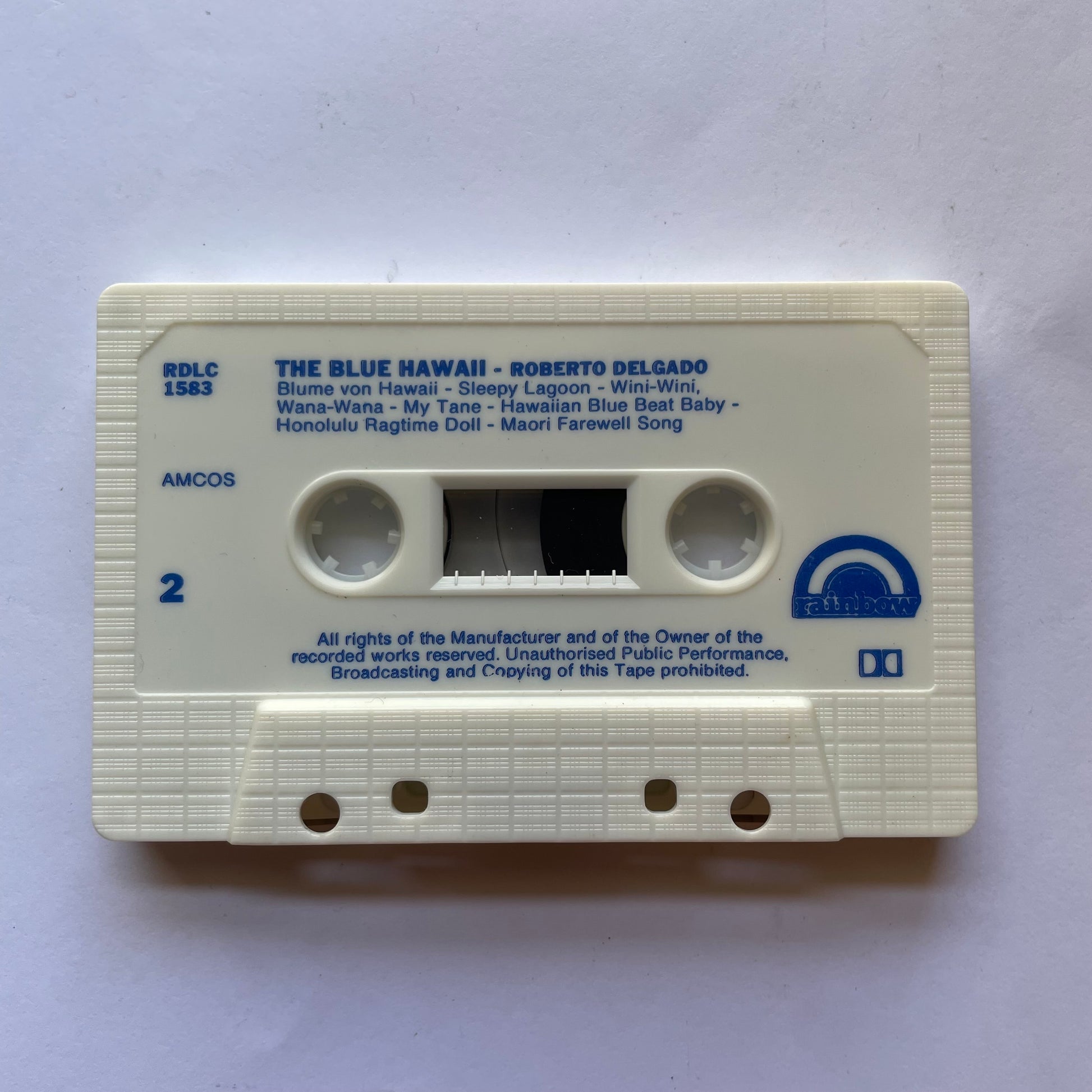 Tape Cassette Roberto Delgado Blue Hawaii side 2 