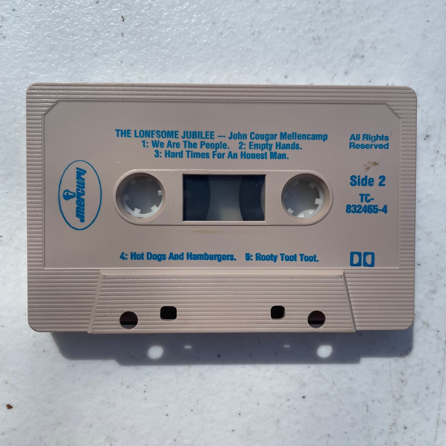 Tape Cassette  John Cougar Mellencamp 1987