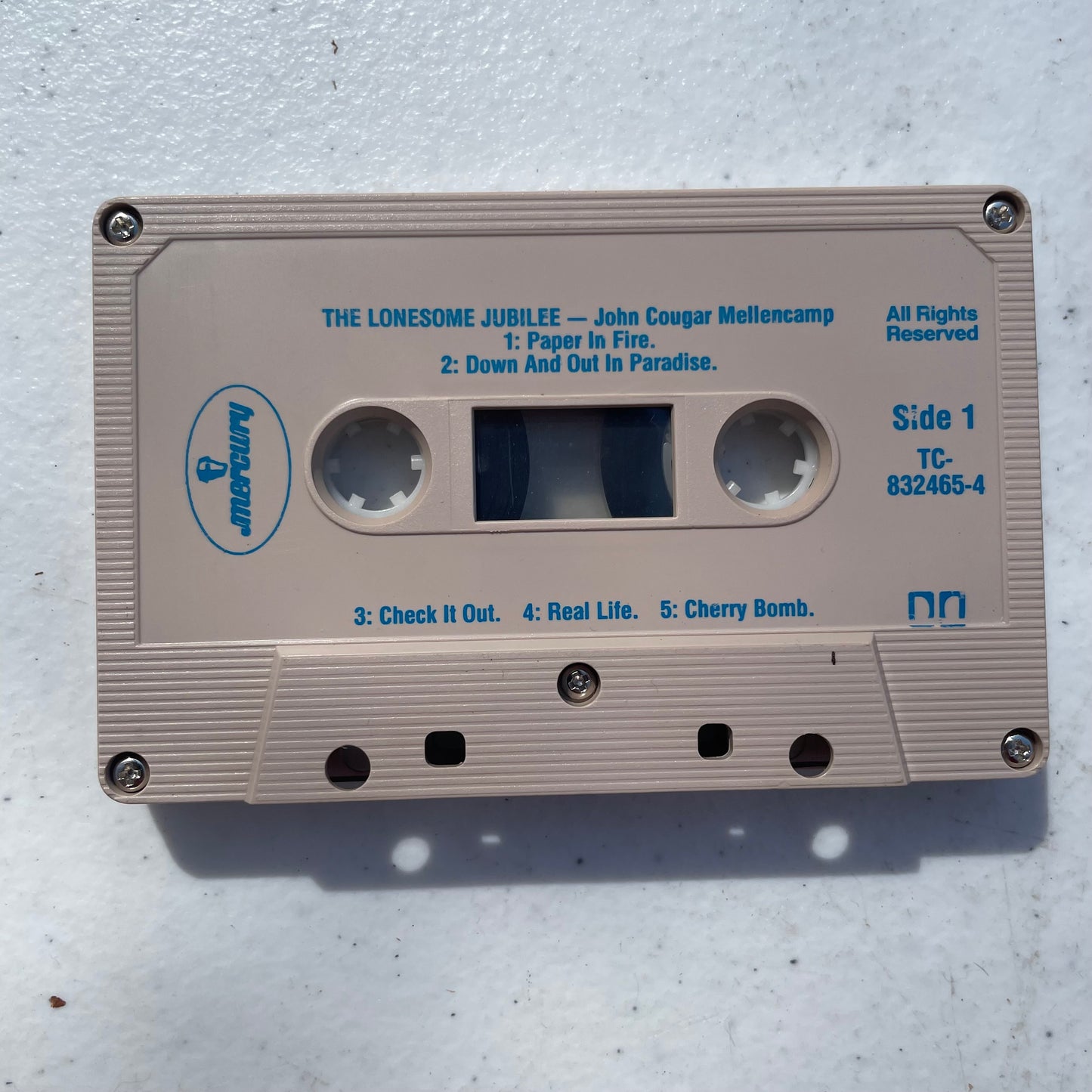 Tape Cassette  John Cougar Mellencamp 1987