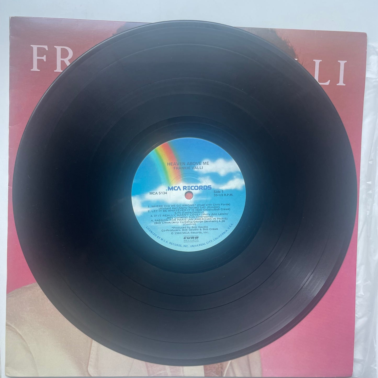 Vinyl Record LP Frankie Valli 1980