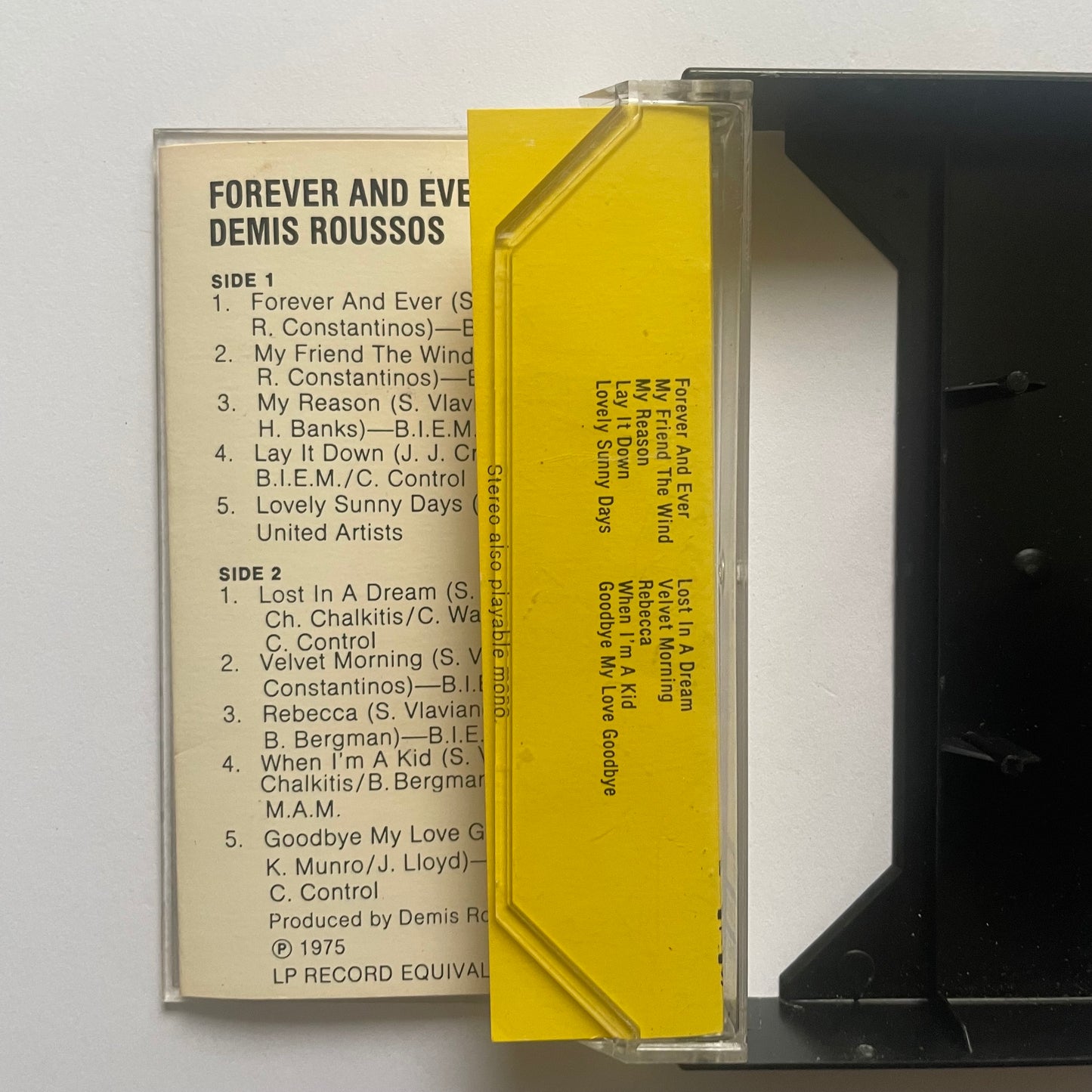 Tape Cassette Demis Roussos Forever and Ever 1975