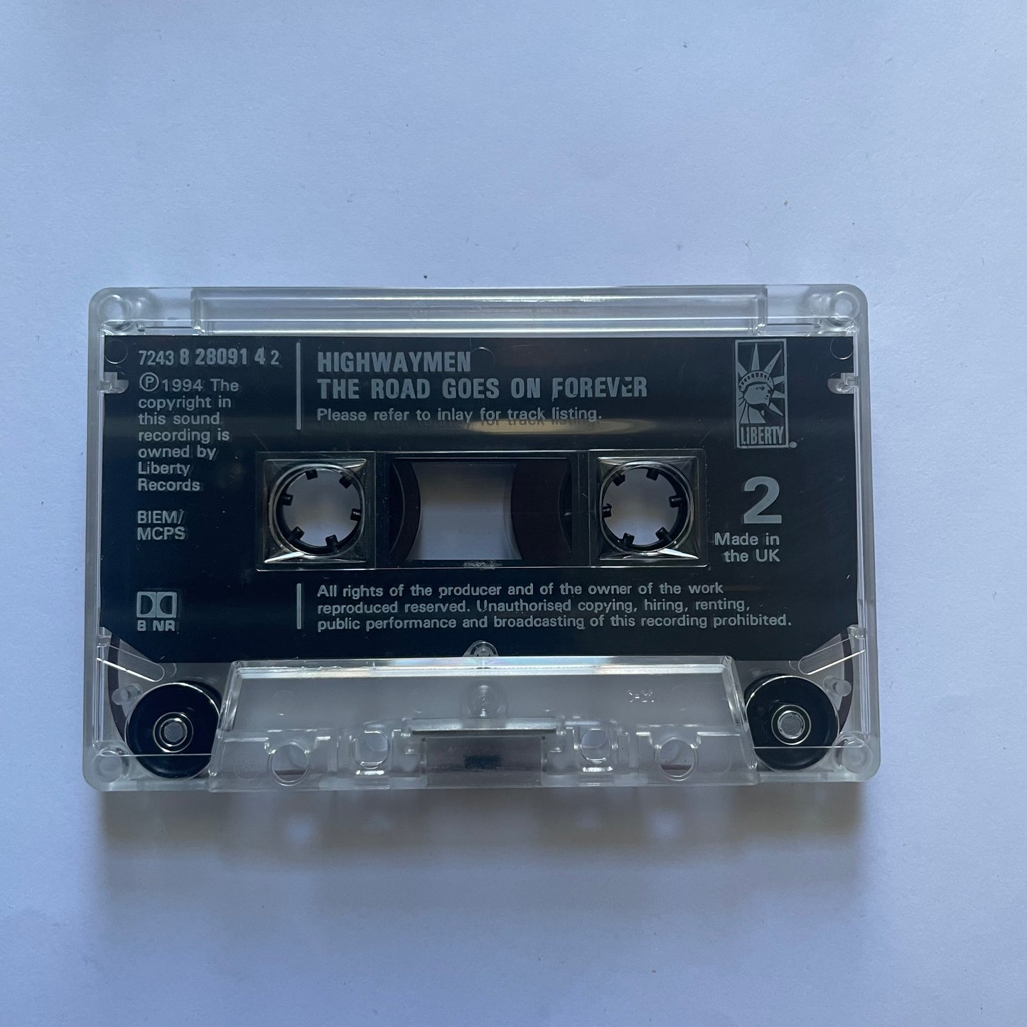 Tape Cassette Highwaymen The Road Goes On Forever 1995