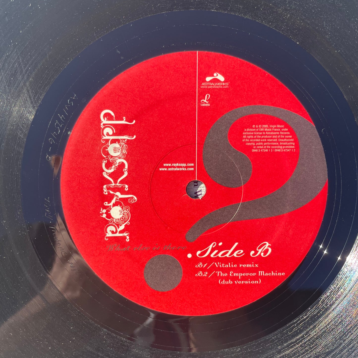 Vinyl Record LP Royksopp What Else is There 2005