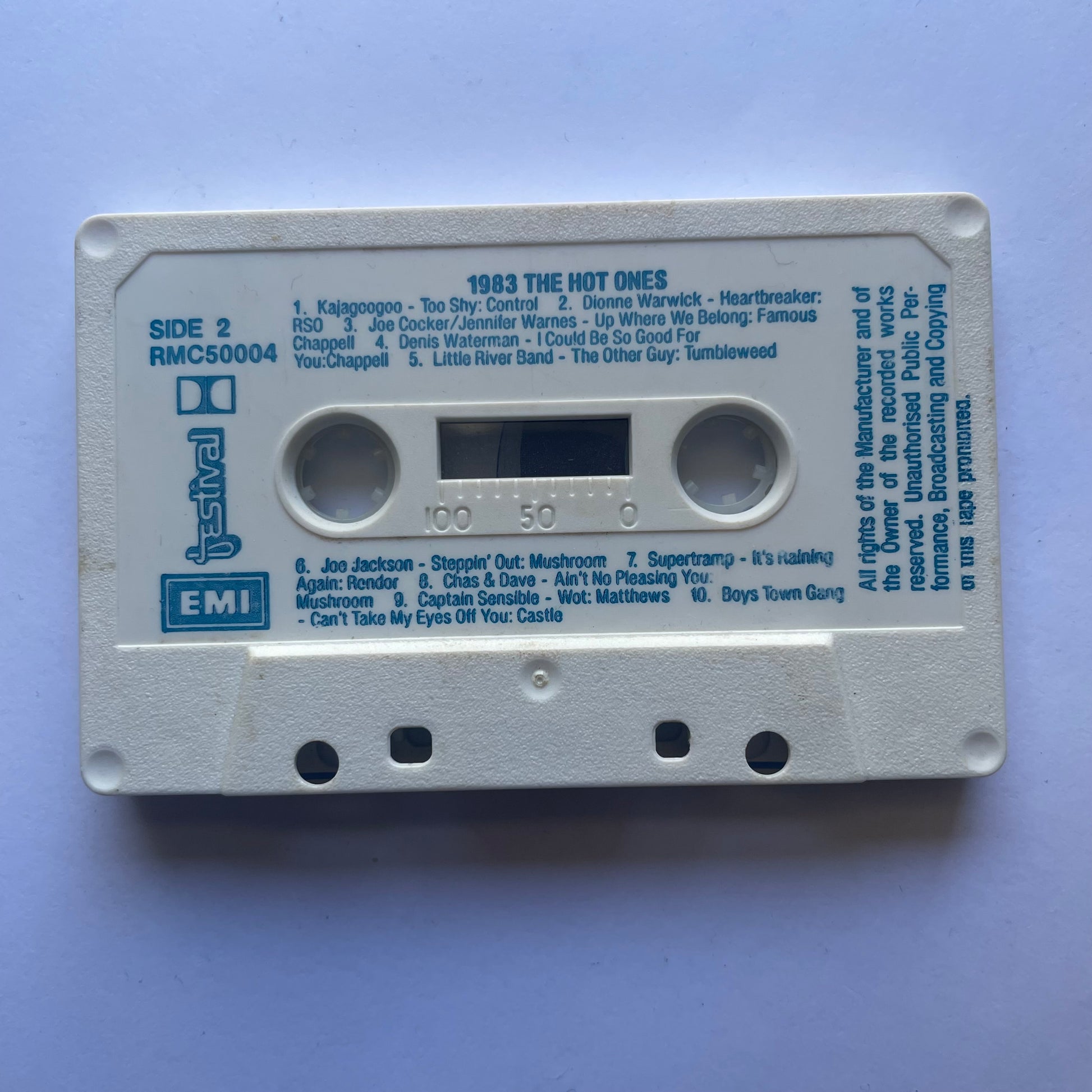 Tape  Cassette the hot ones 1983 side 2 