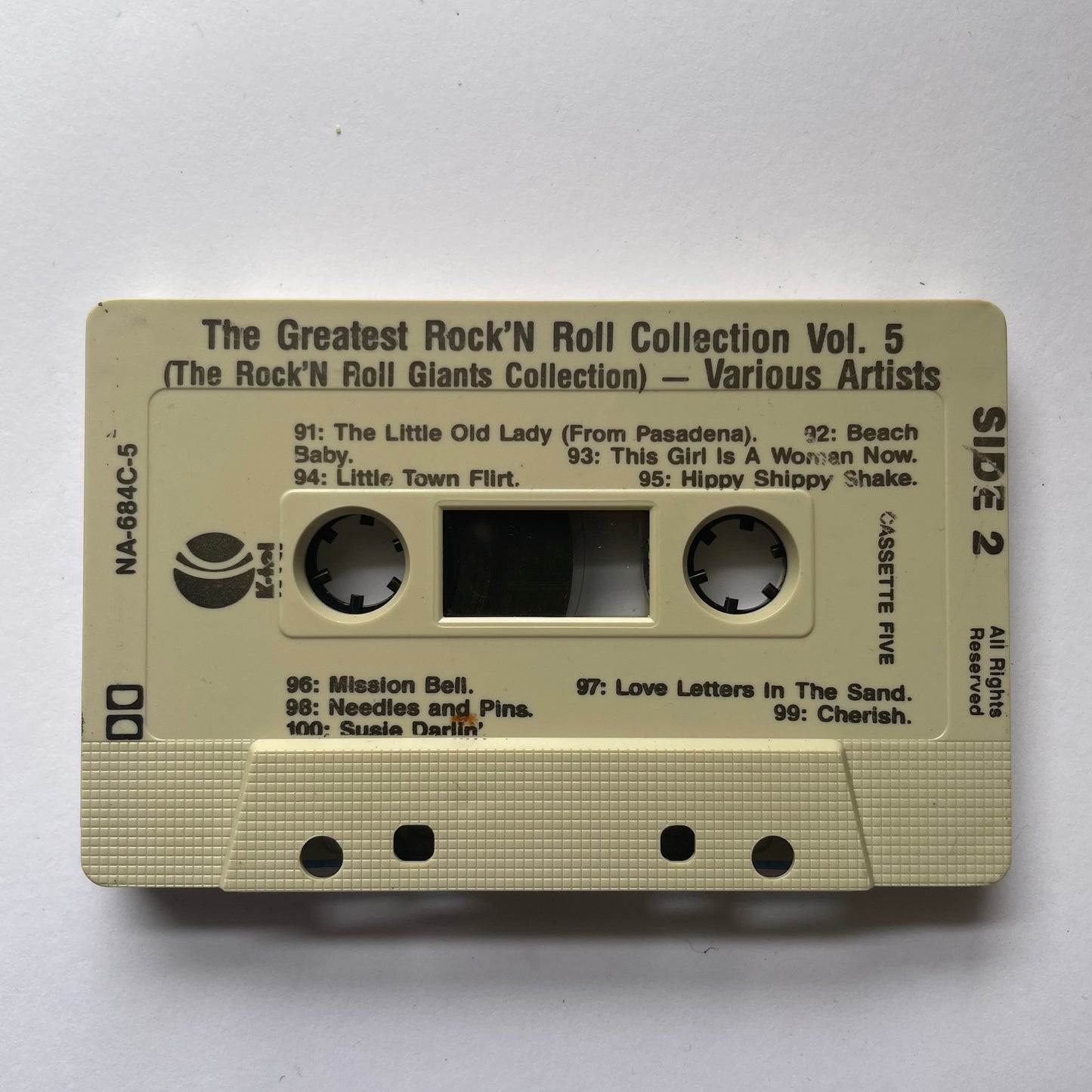 Tape Cassette Volume 1. Rock n Roll Greatest Collection side 2 