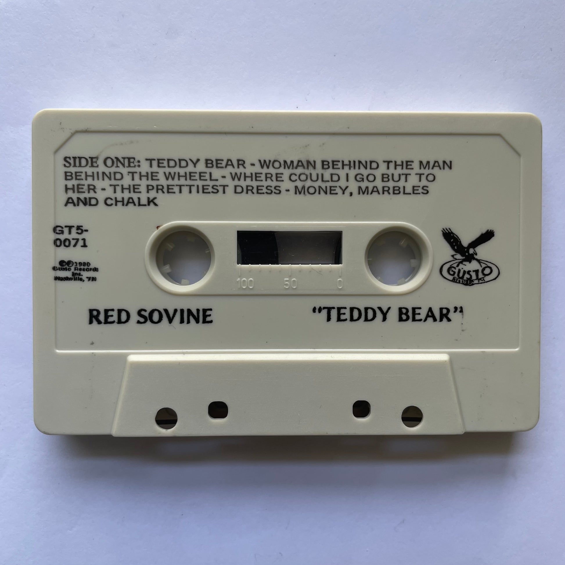 Tape Cassette Red Sovine Teddy Bear side 1 