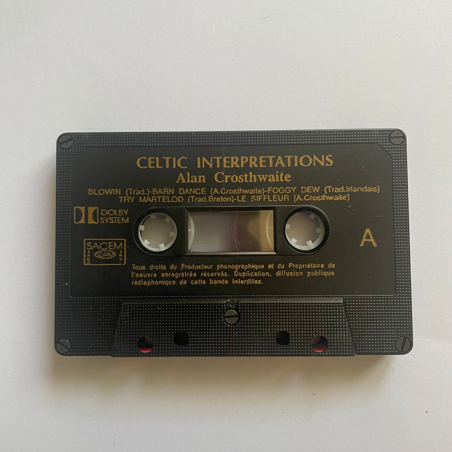 Tape Cassette Alan Crosthwaite Celtic Interpretation