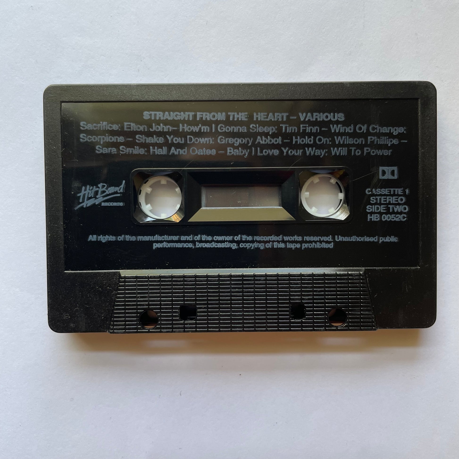 Tape Cassette Straight From The Heart side 2 