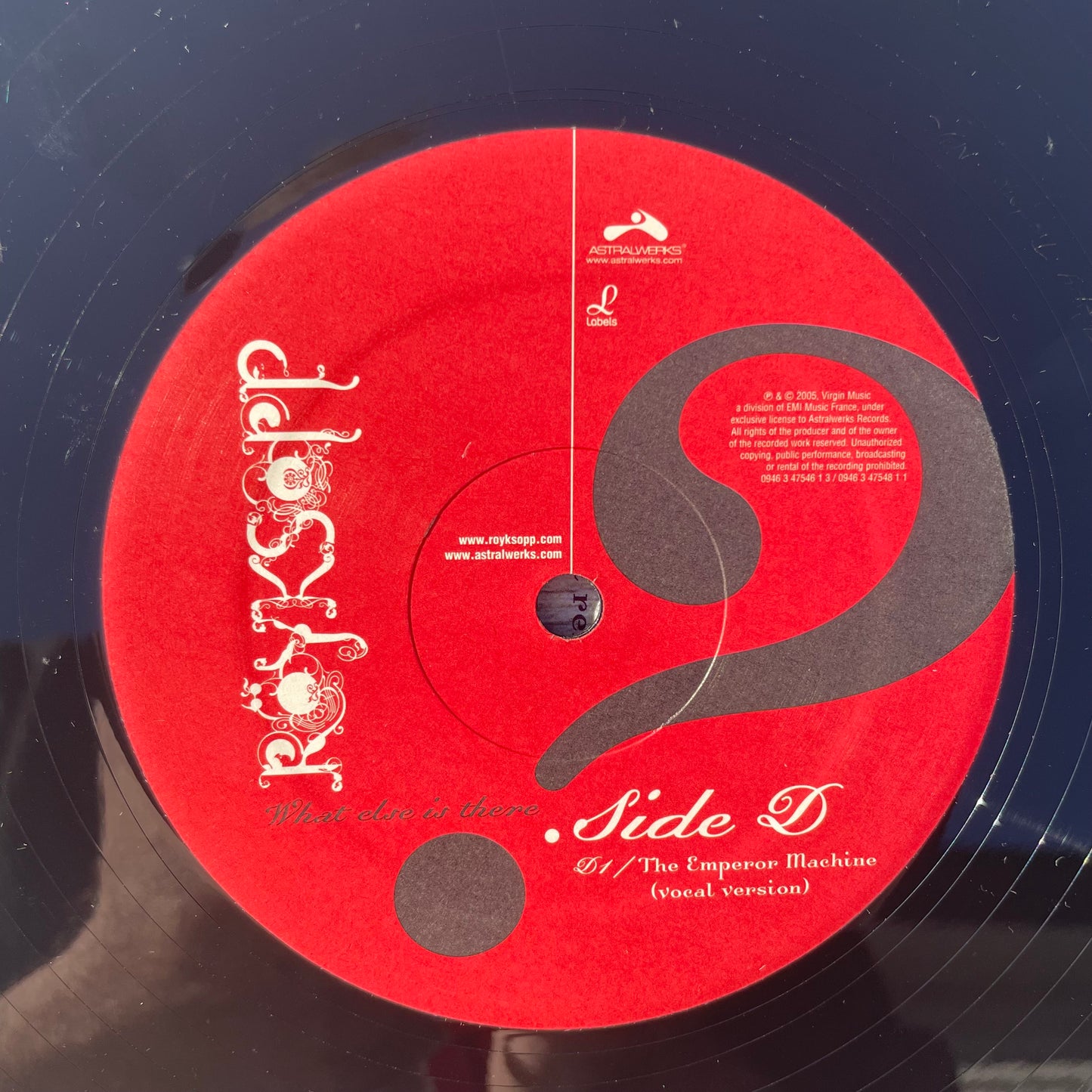 Vinyl Record LP Royksopp What Else is There 2005