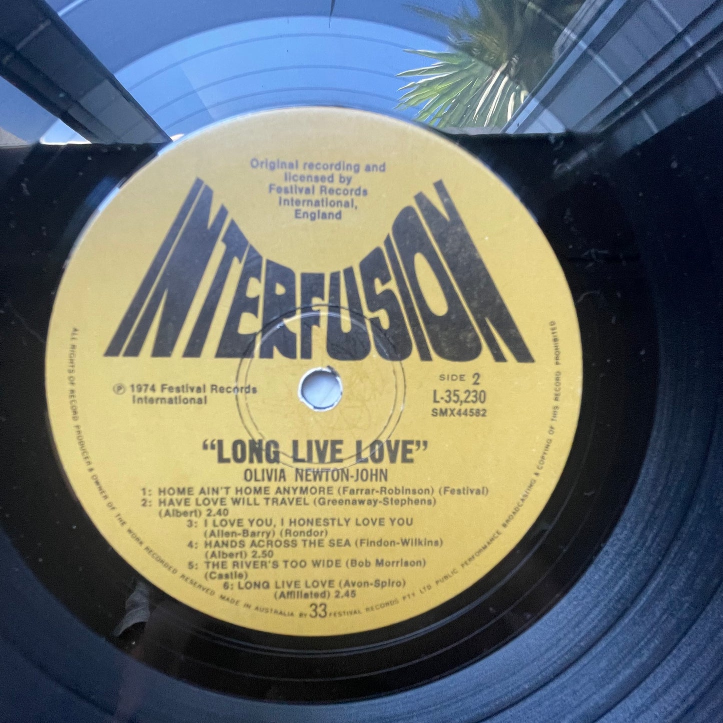 Vinyl Record LP Olivia Newton John Long Live Love 1974