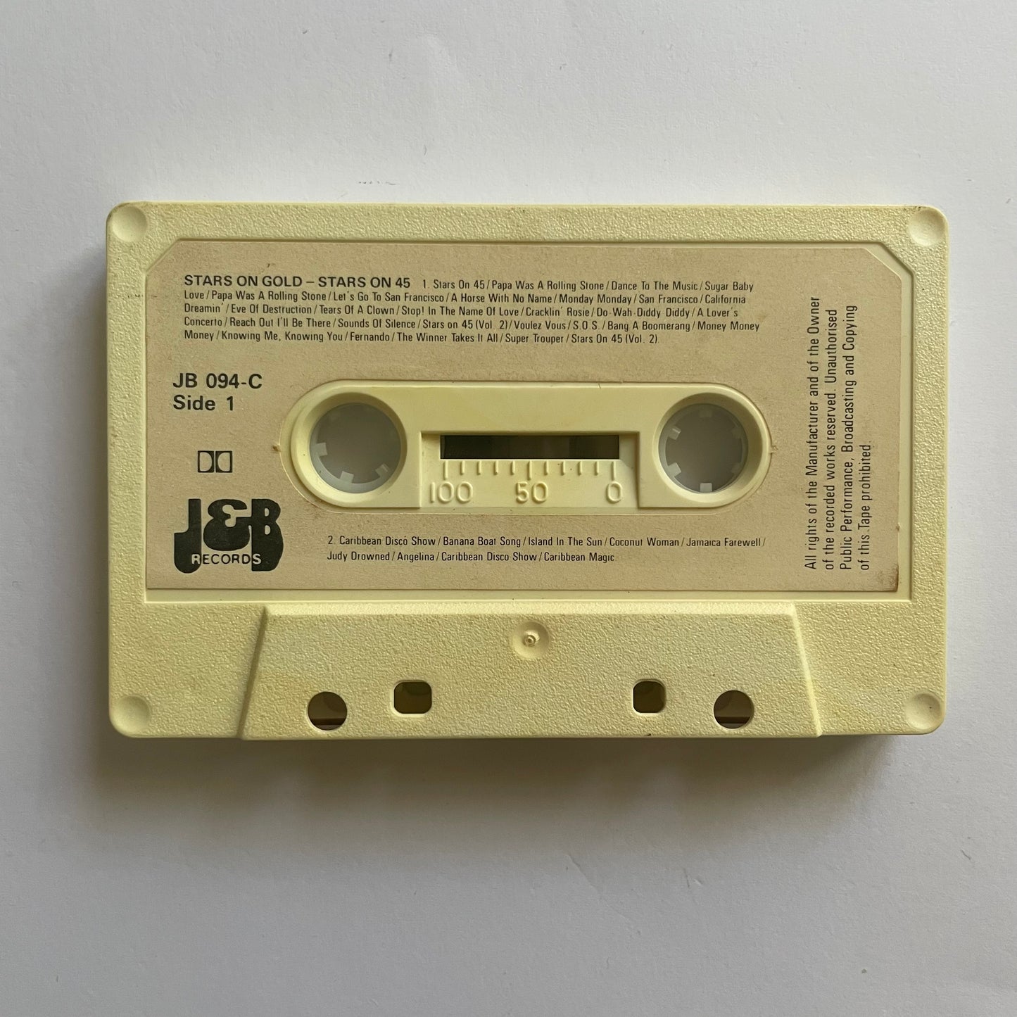 Tape Cassette The Very Best of Stars on Gold