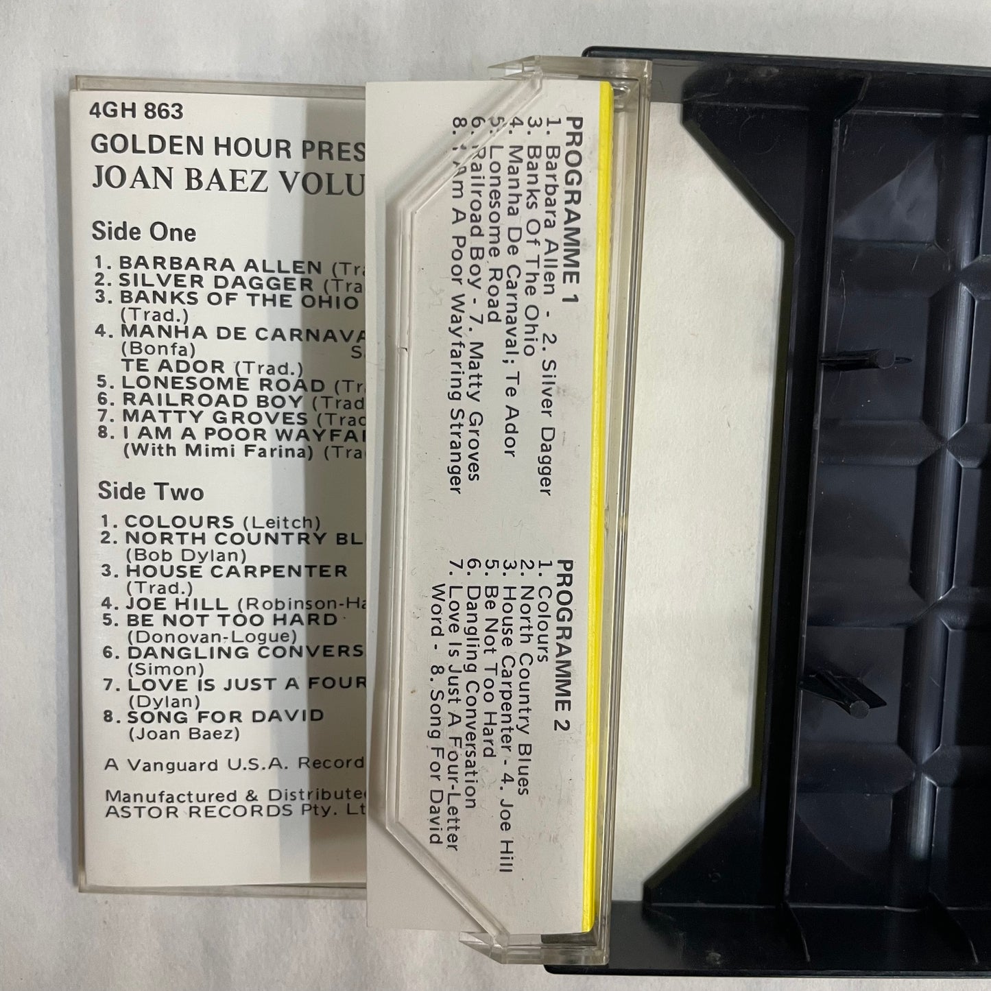 Tape Cassette Joan Baez Vol 2