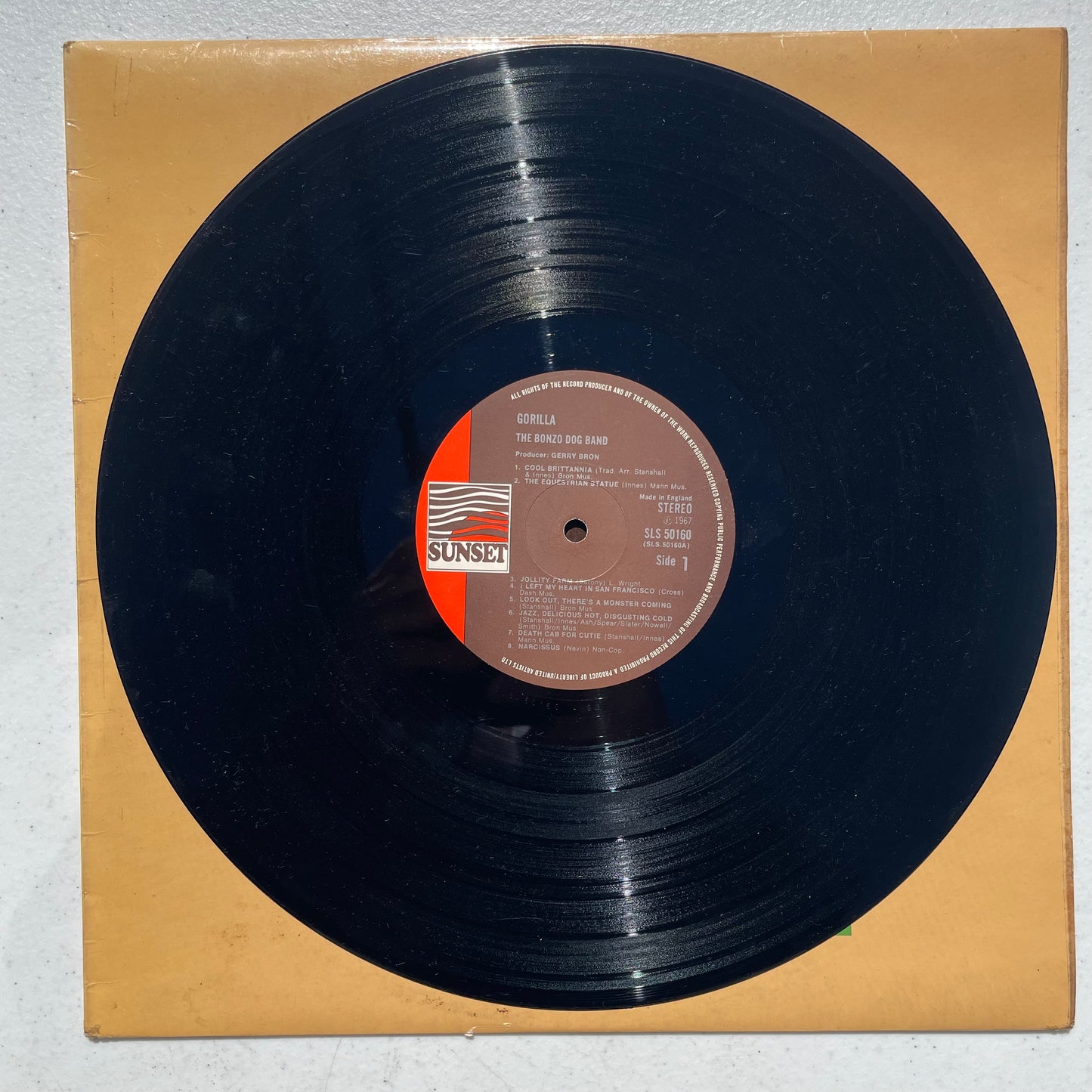 Vinyl Record LP Bonzo Dog Band Gorilla 1967