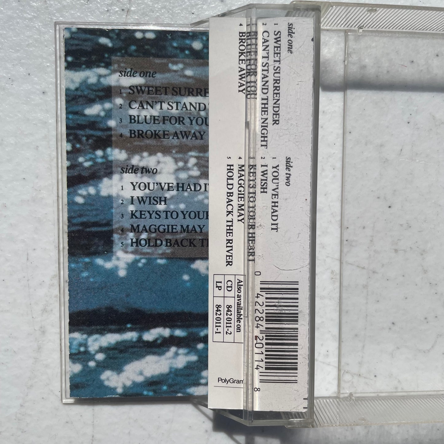 Tape Cassette Wet Wet  Holding Back the River 1989