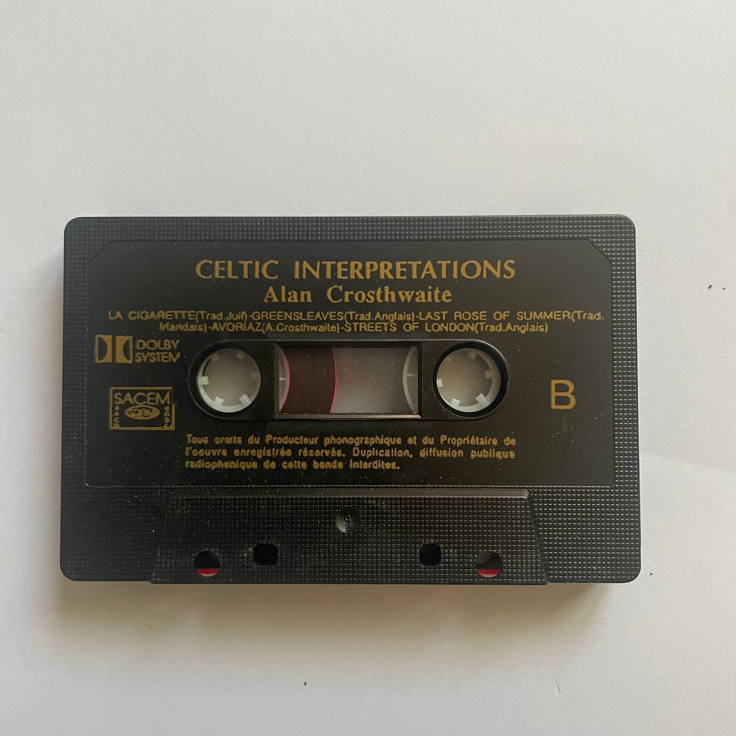 Tape Cassette Alan Crosthwaite Celtic Interpretation