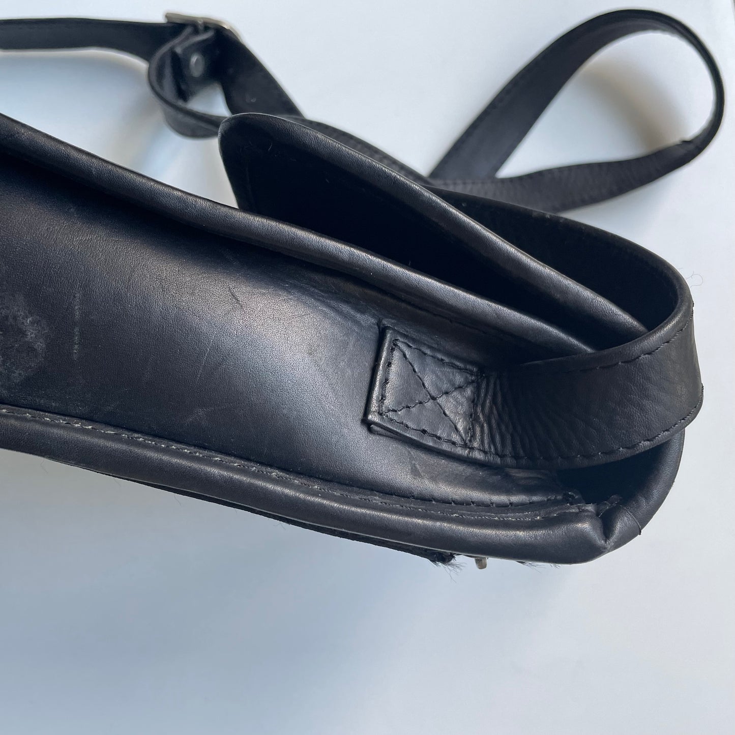 Vintage Genuine Leather Black Shoulder Bags