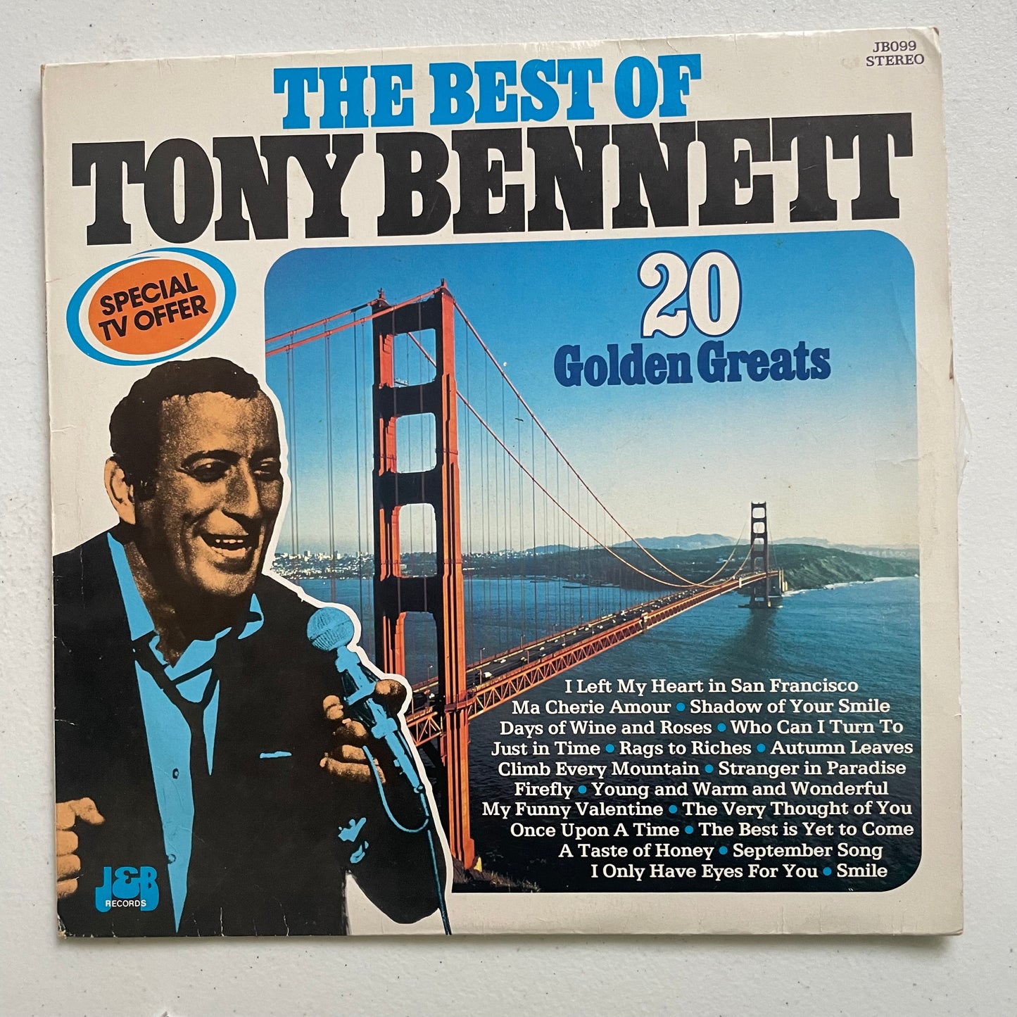 Vinyl Record LP Tony Bennett 20 Golden Greats 1982