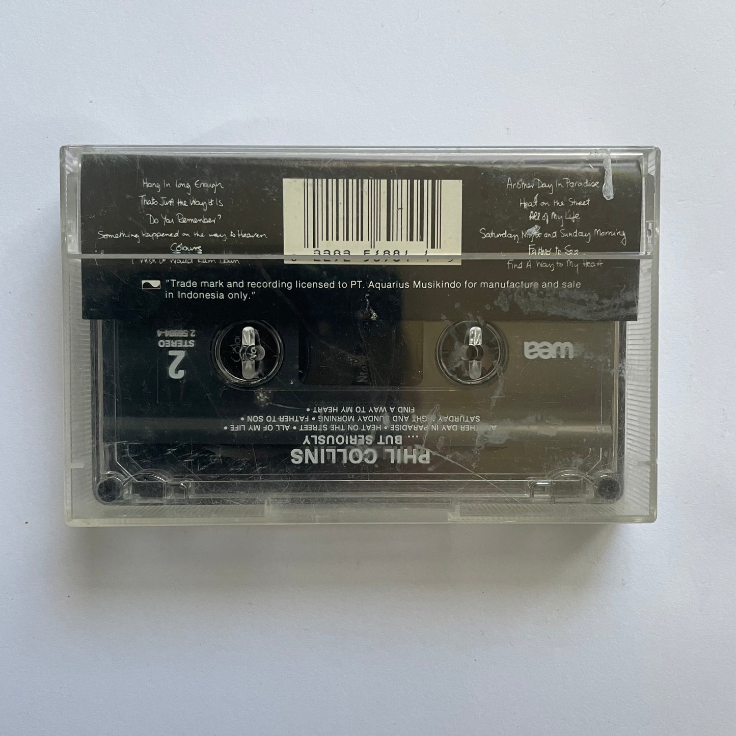 Tape Cassette Phil Collins But Seriously 1989