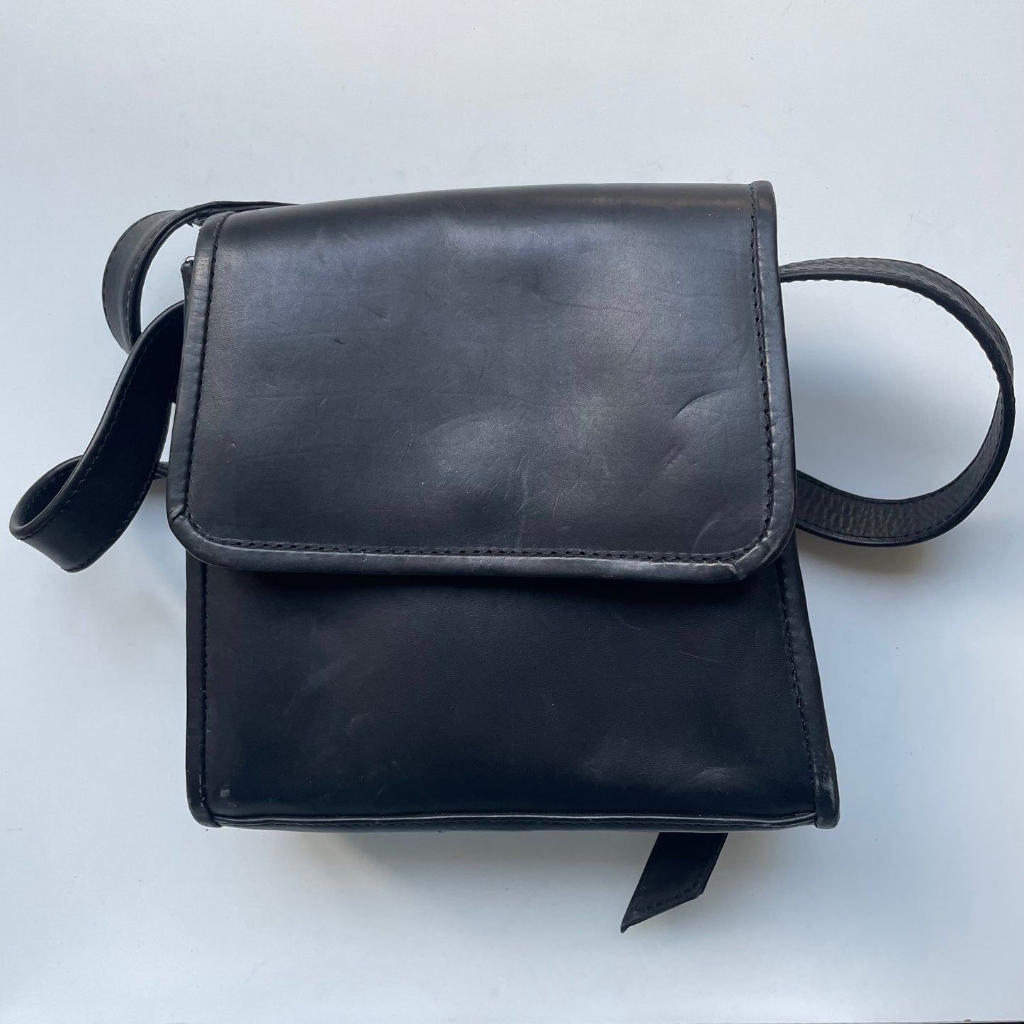 Vintage Genuine Leather Black Shoulder Bags