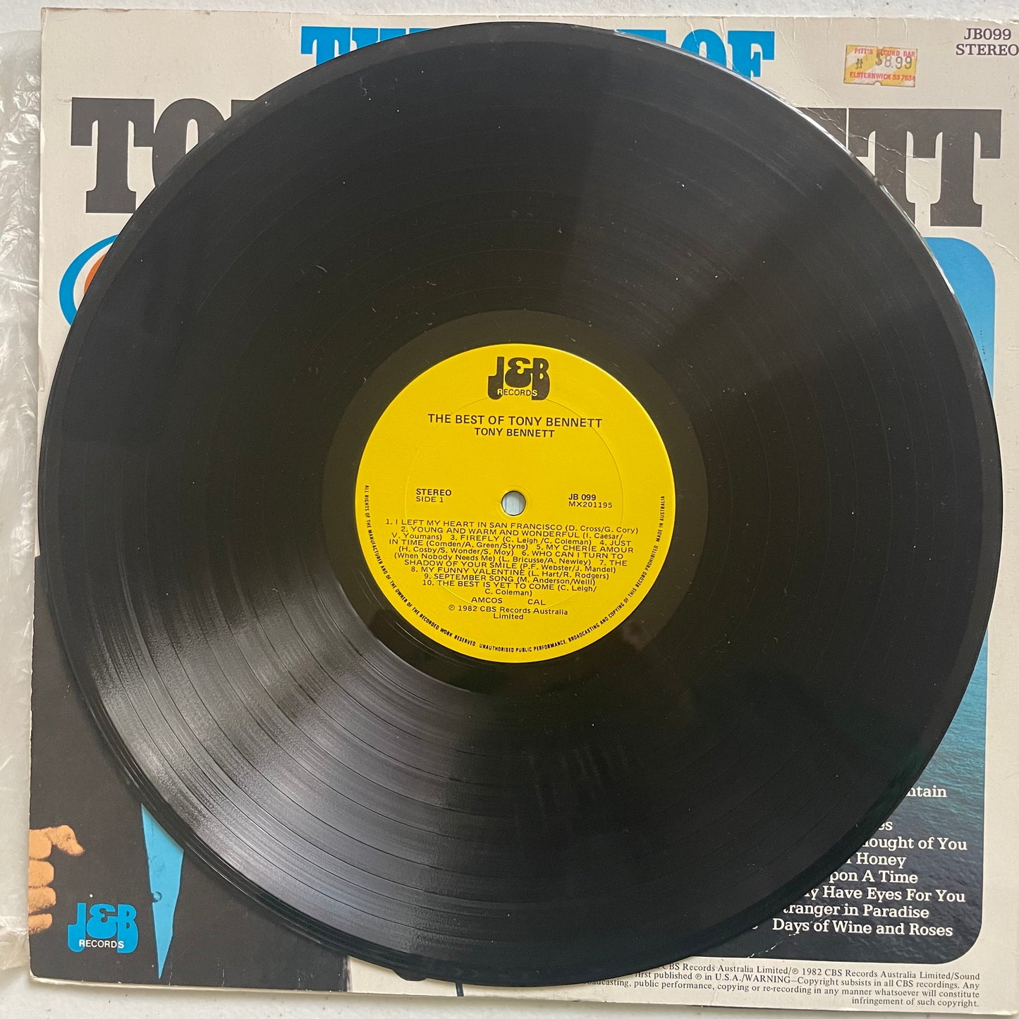 Vinyl Record LP Tony Bennett 20 Golden Greats 1982