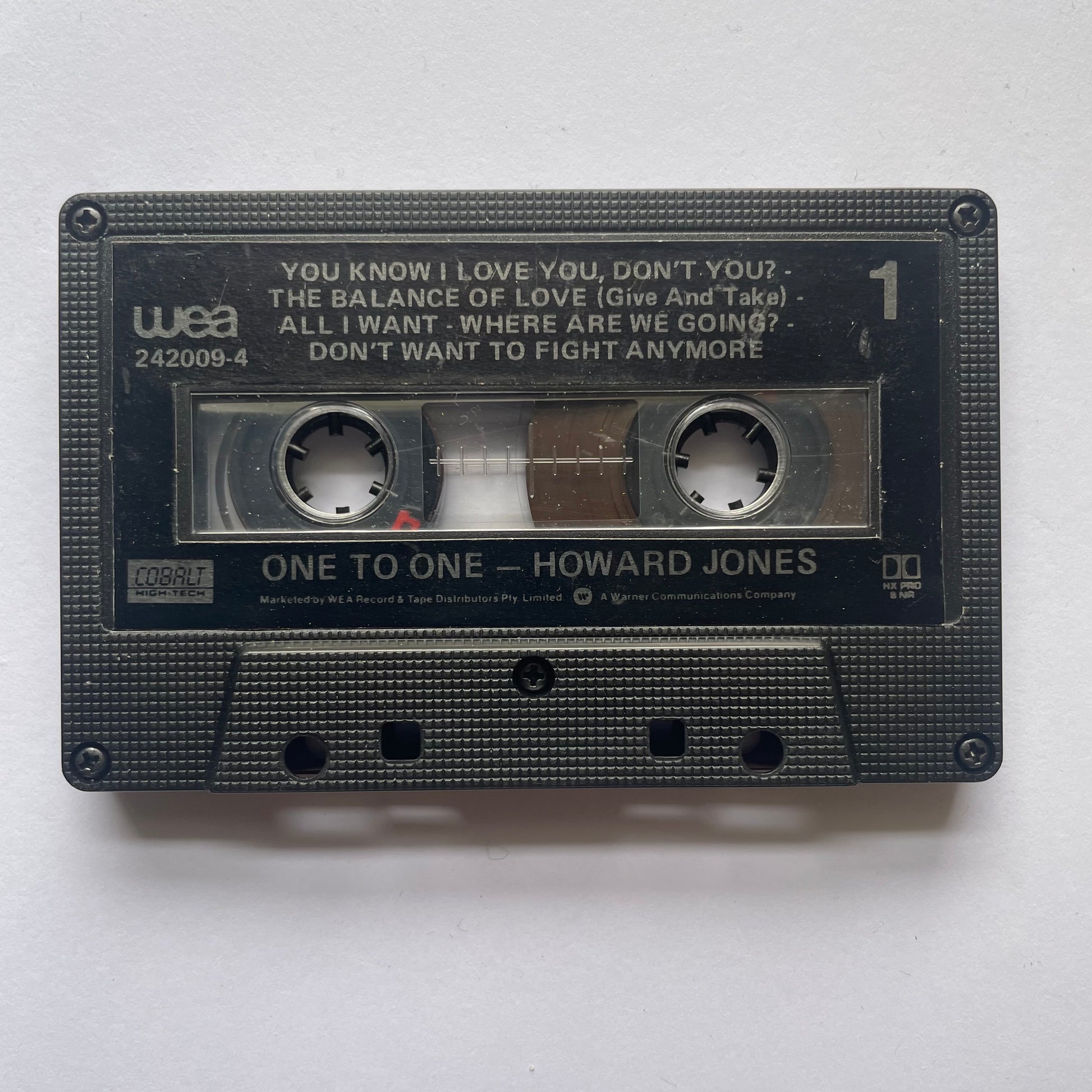 Tape Cassette Howard Jones to one side one
