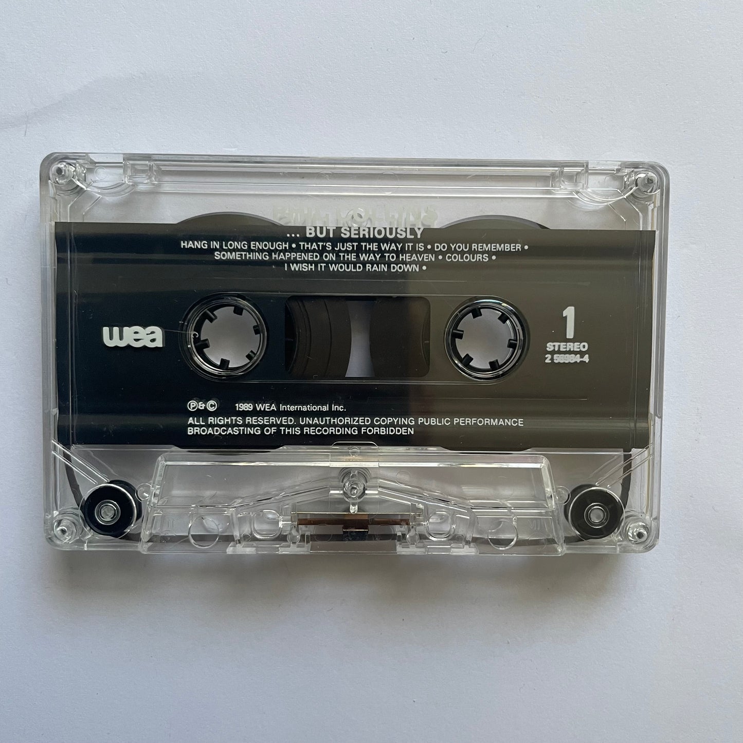 Tape Cassette Phil Collins But Seriously 1989