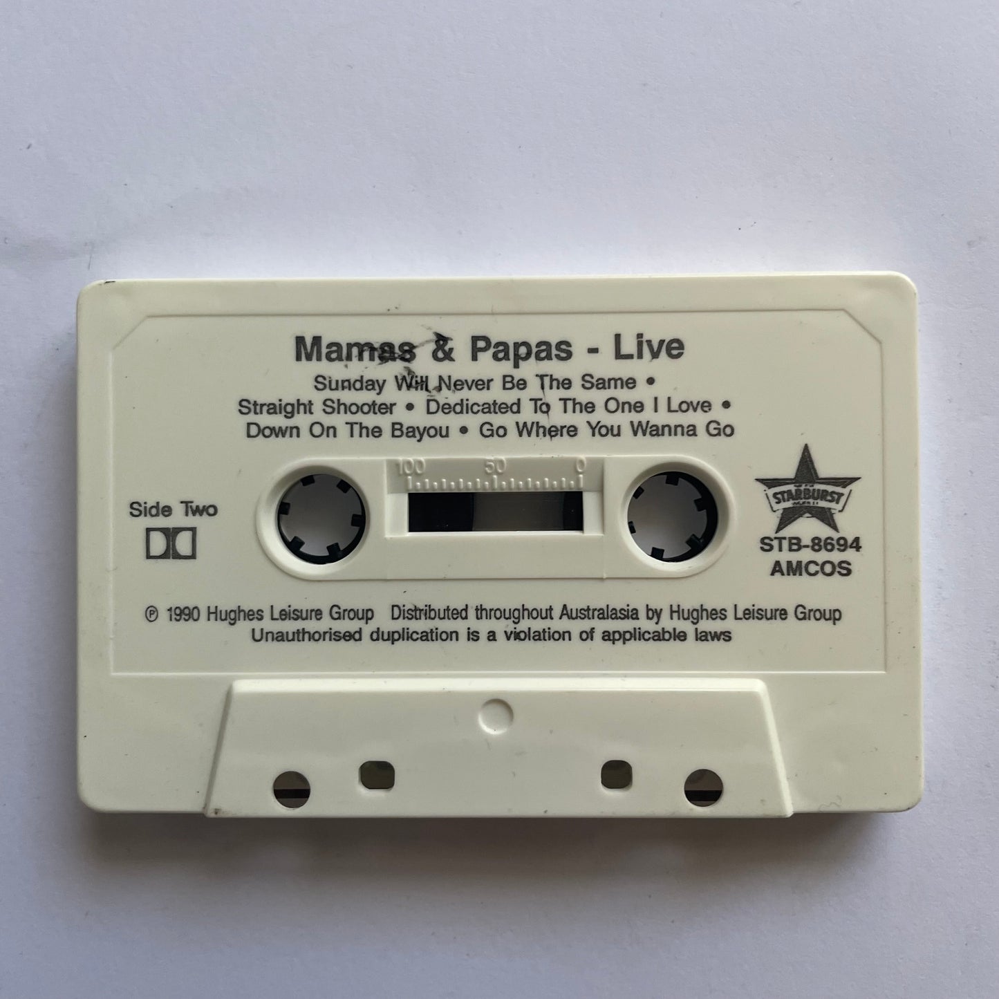 Tape Cassette The Mamas & Papas Greatest Hits Live 1990