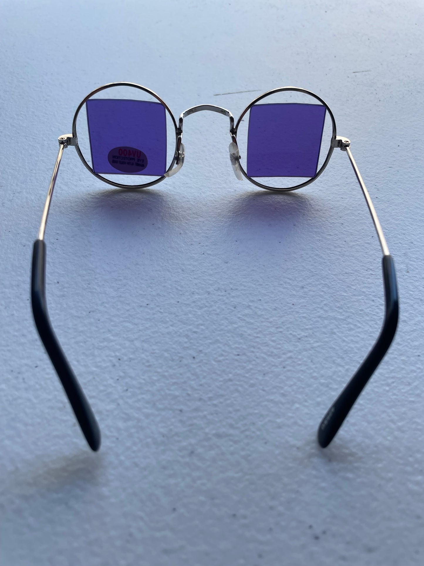 Vintage 90s Sunglassess Festival Glasses Purple Square